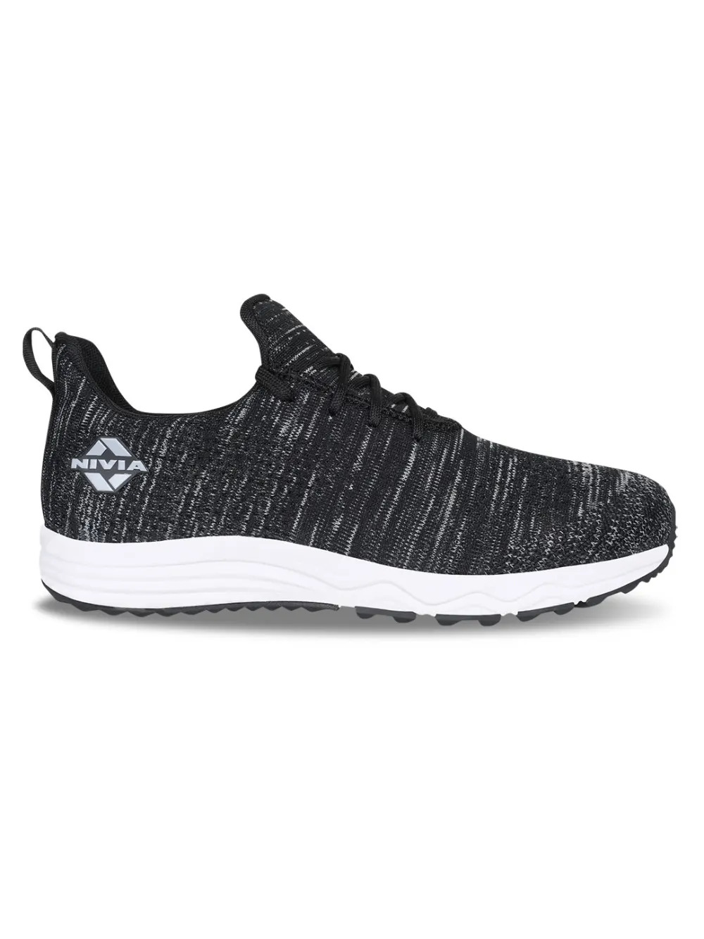 Nivia Men Black Impulse Knitted Running Shoes (2)