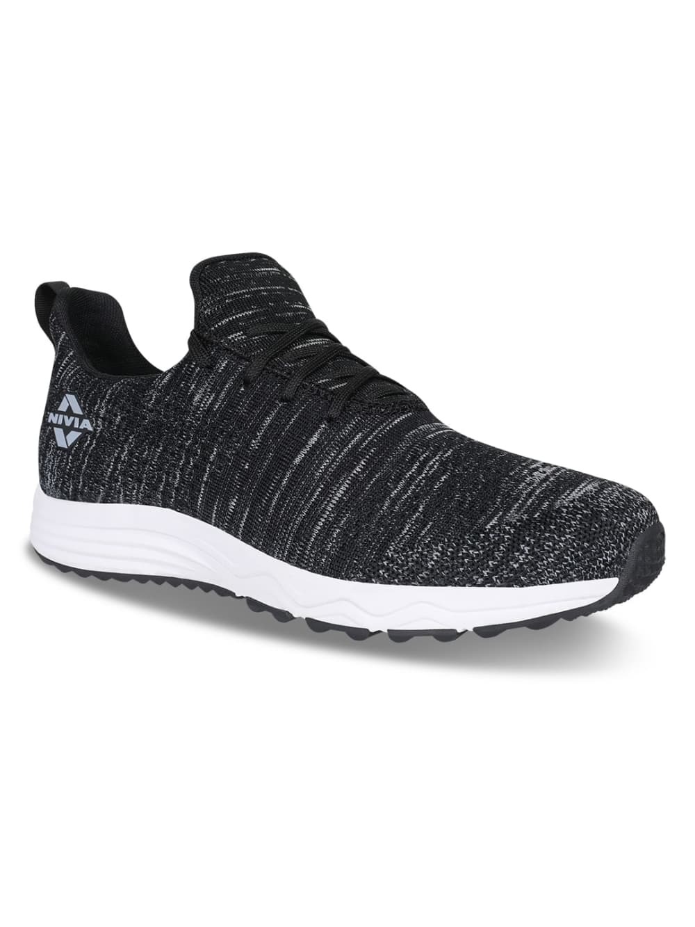 Nivia Men Black Impulse Knitted Running Shoes (4)