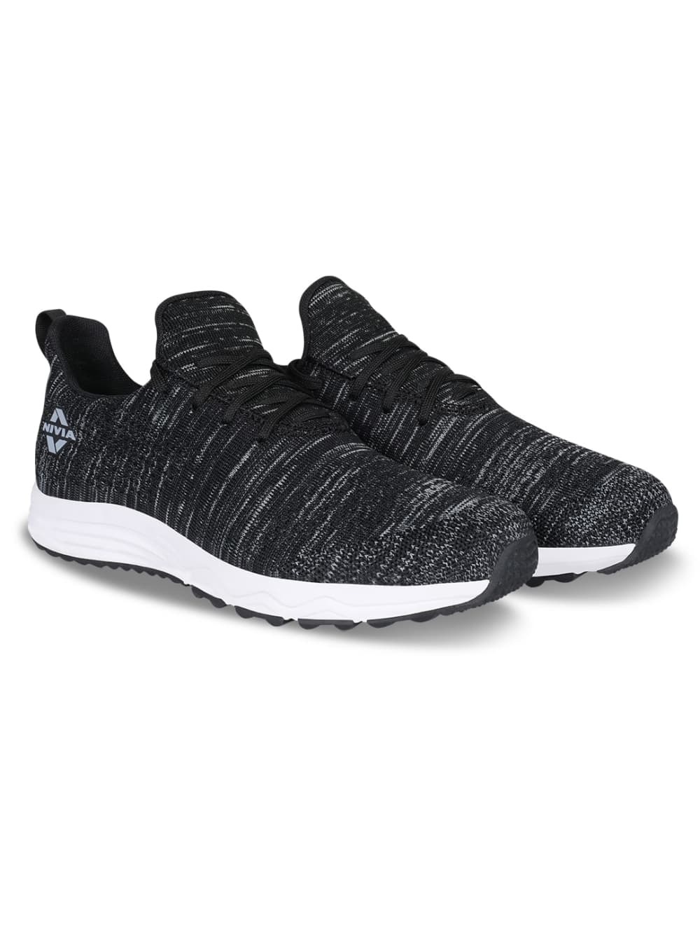 Nivia Men Black Impulse Knitted Running Shoes (8)