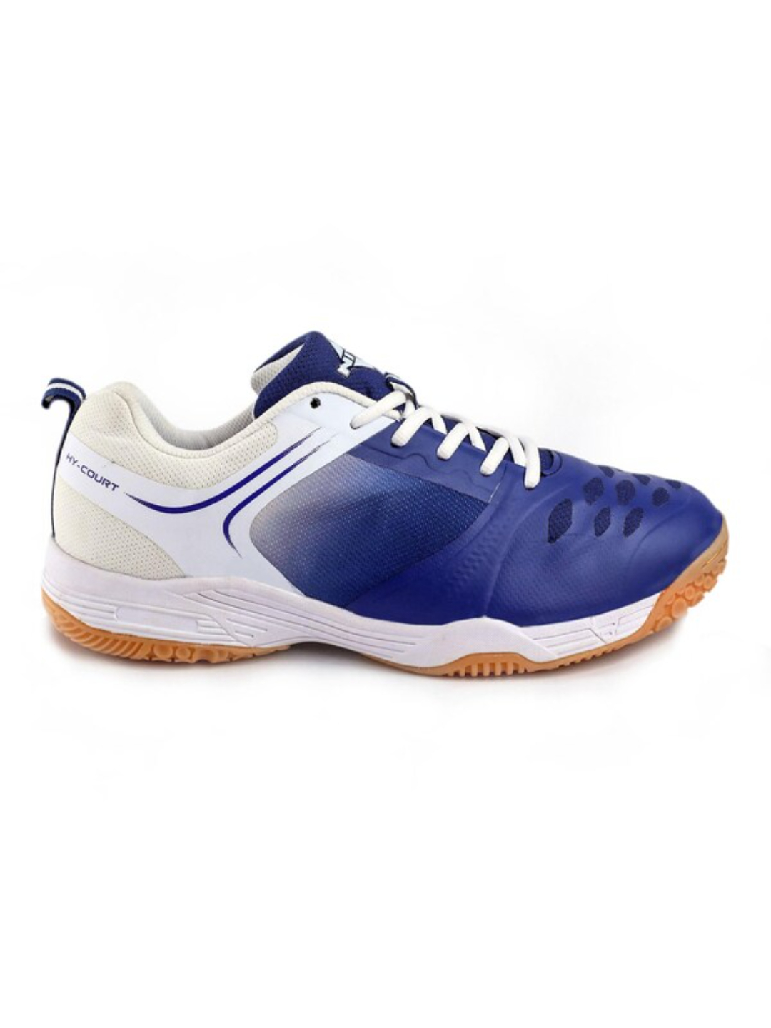 Nivia Men Blue and White Hy-Court Badminton Shoes (1)