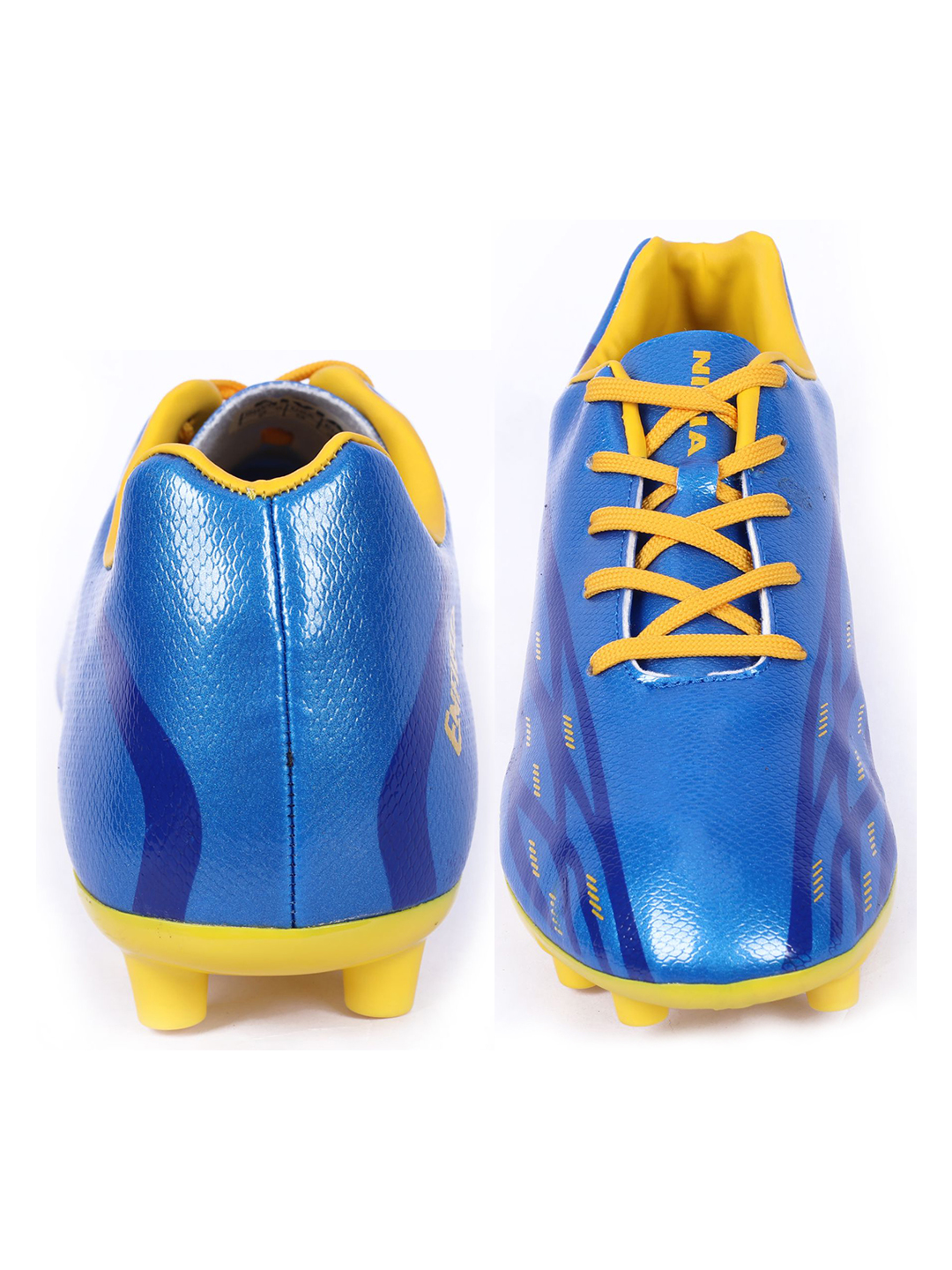 Nivia Men Blue and Yellow Enfield Football Shoes (2)