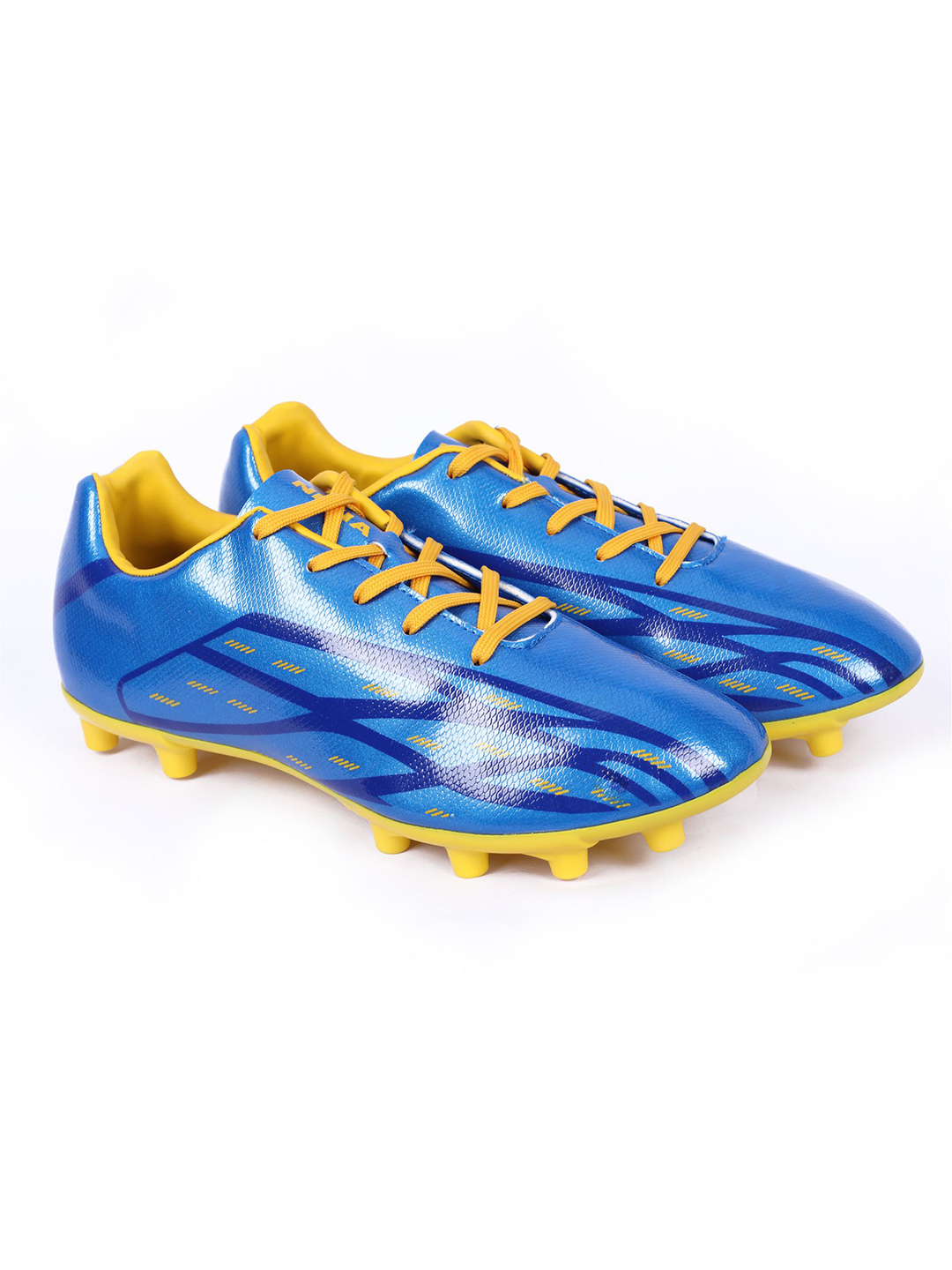 Nivia Men Blue and Yellow Enfield Football Shoes (3)