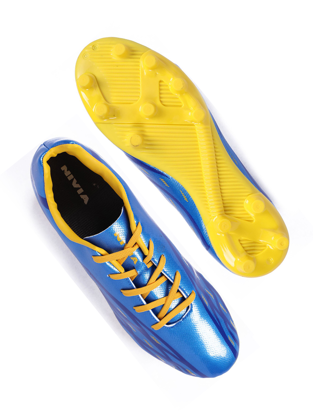 Nivia Men Blue and Yellow Enfield Football Shoes (7)