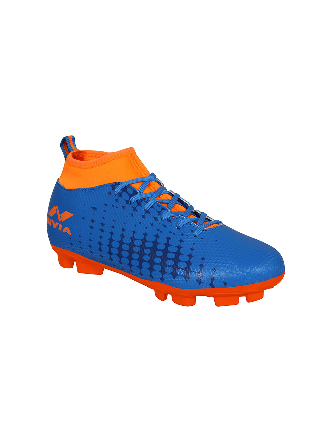 Nivia Men Blue & Orange Ultra Football Shoes (4)