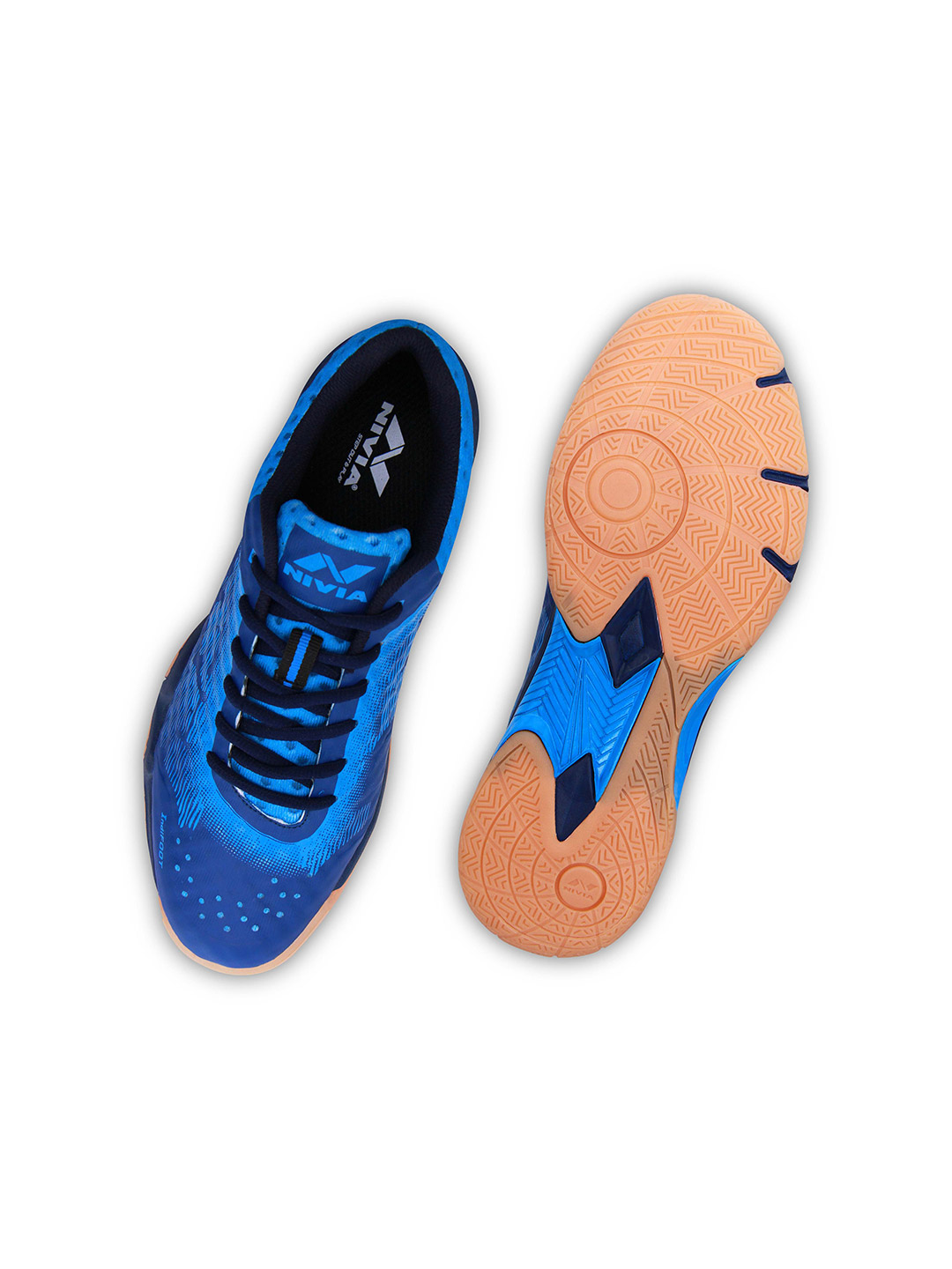 Nivia Men Blue Powerstrike Badminton Shoes (1)