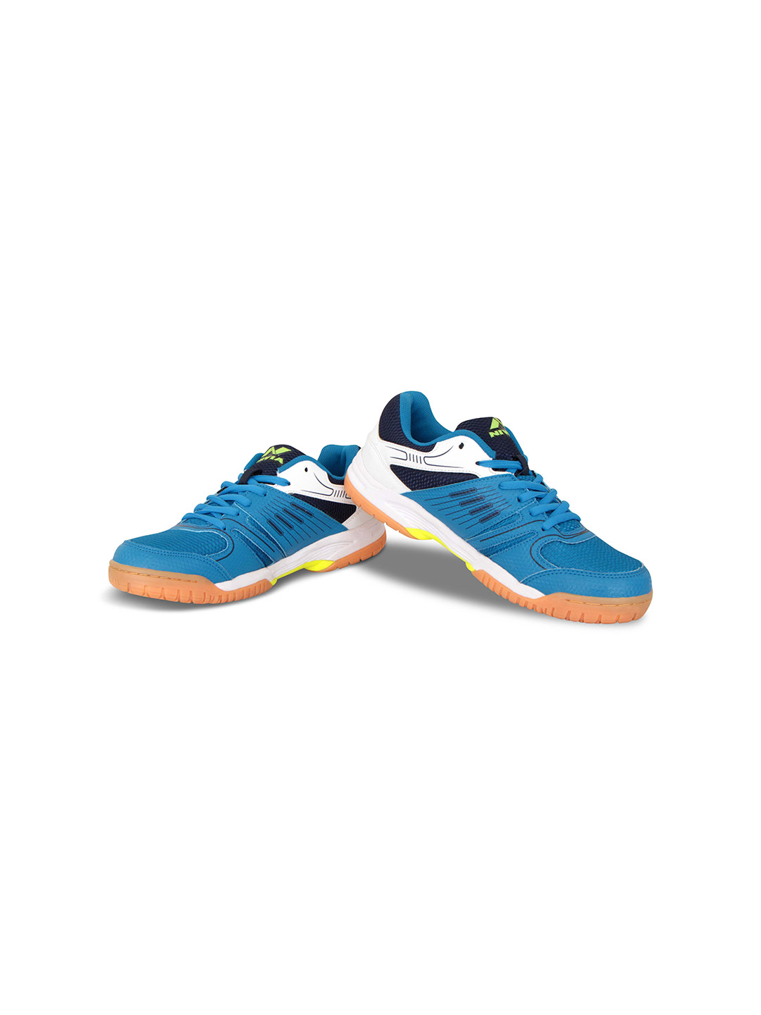 Nivia Men Blue & White Gel Verdict Badminton Shoes (1)