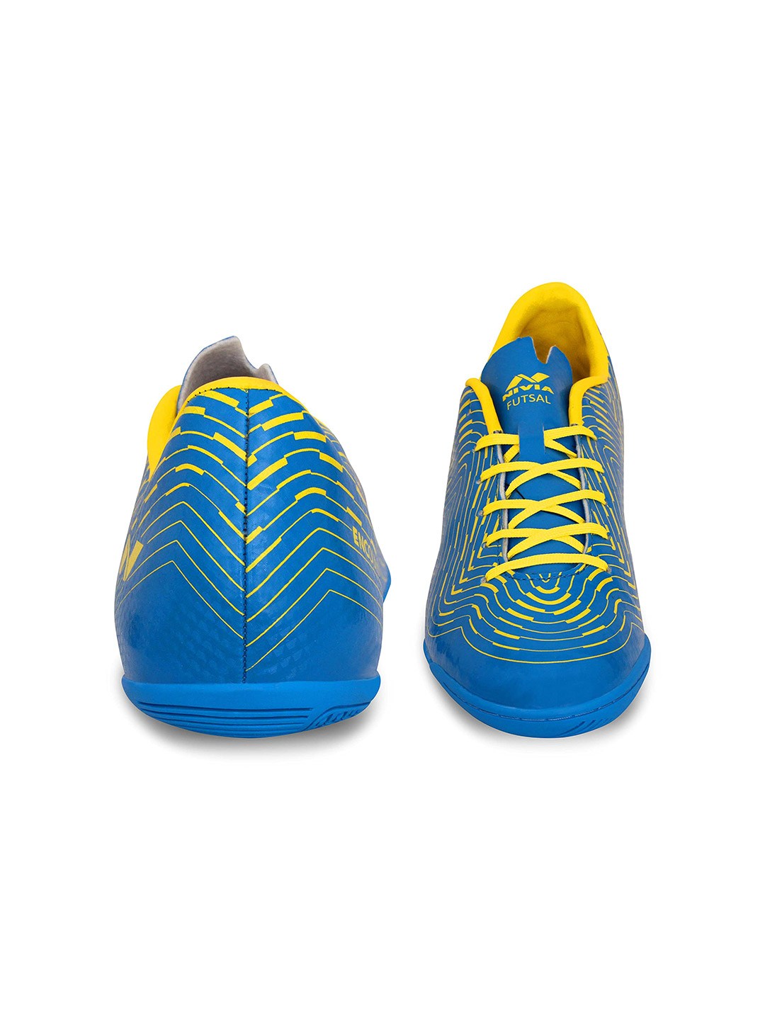 Nivia Men Blue & Yellow Encounter Football Shoes (1)