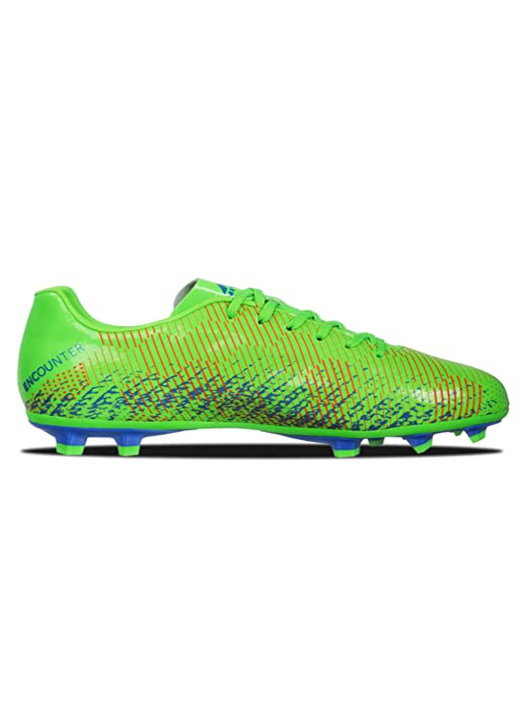 Nivia Men Neon Green and A.Blue Encounter 9.0 Football Shoes (3)