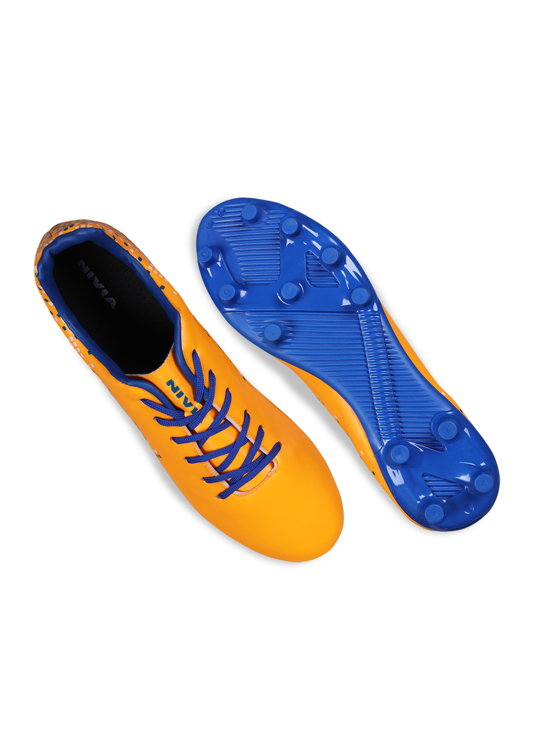 Nivia Men Orange and Blue Passion Football Shoes (7)