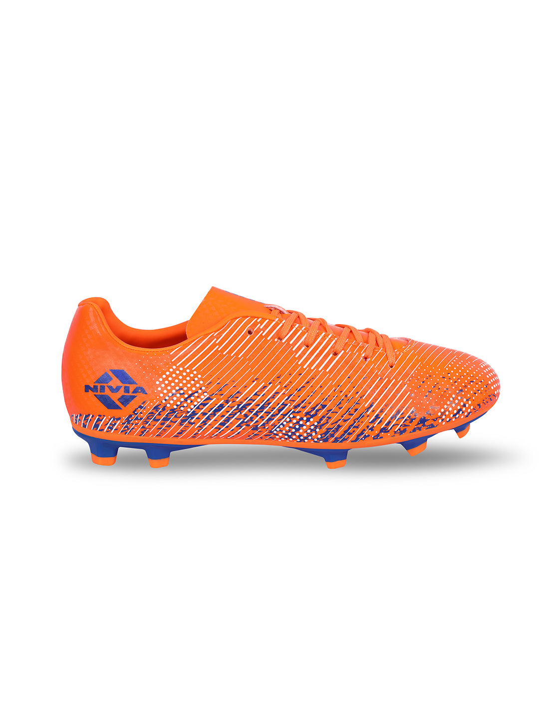 Nivia Men Orange and R.Blue Encounter 9.0 Football Shoes (1)
