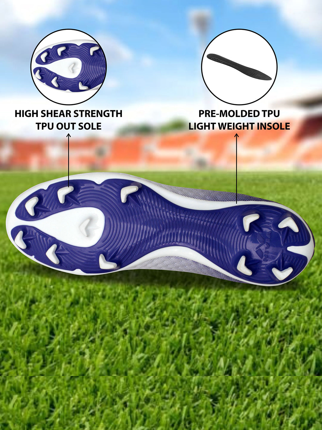 Nivia Men White and Purple Oslar Blade 2.0 Football Shoes (3)