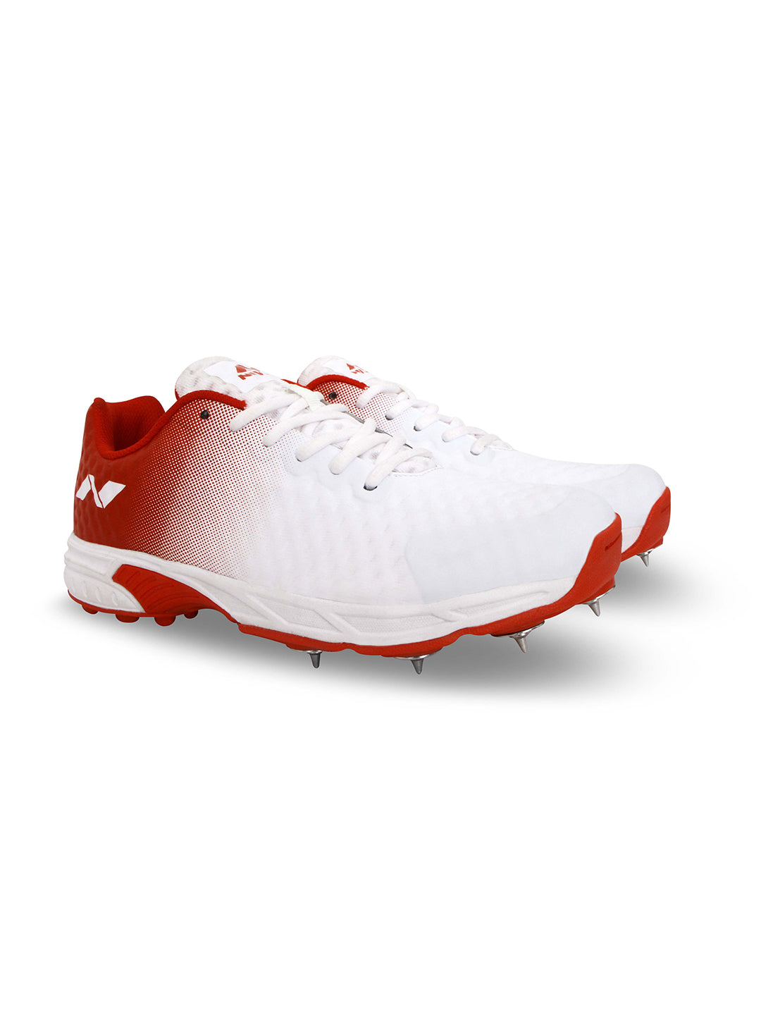 Nivia Men White and Red Crick-1000 (Batting) Sport Shoes (4)