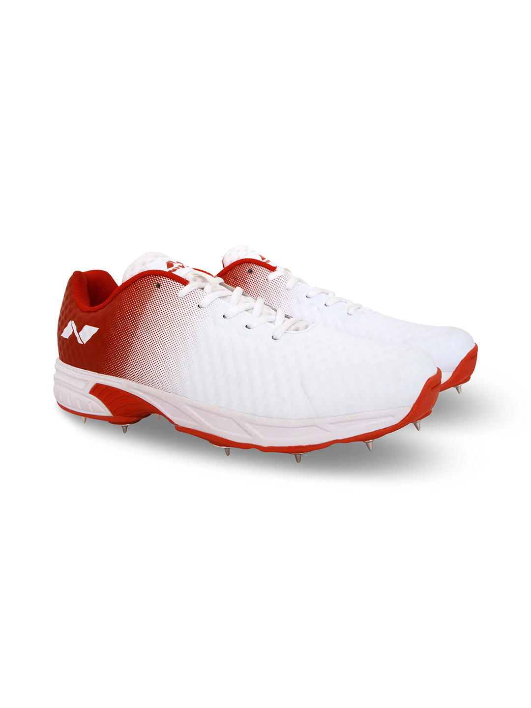 Nivia Men White and Red Crick-1000 (Bowling) Sport Shoes (6)