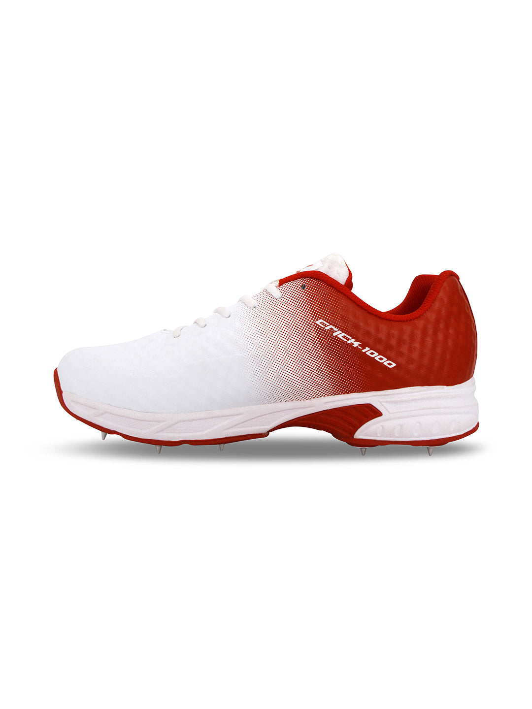 Nivia Men White and Red Crick-1000 (Bowling) Sport Shoes (5)