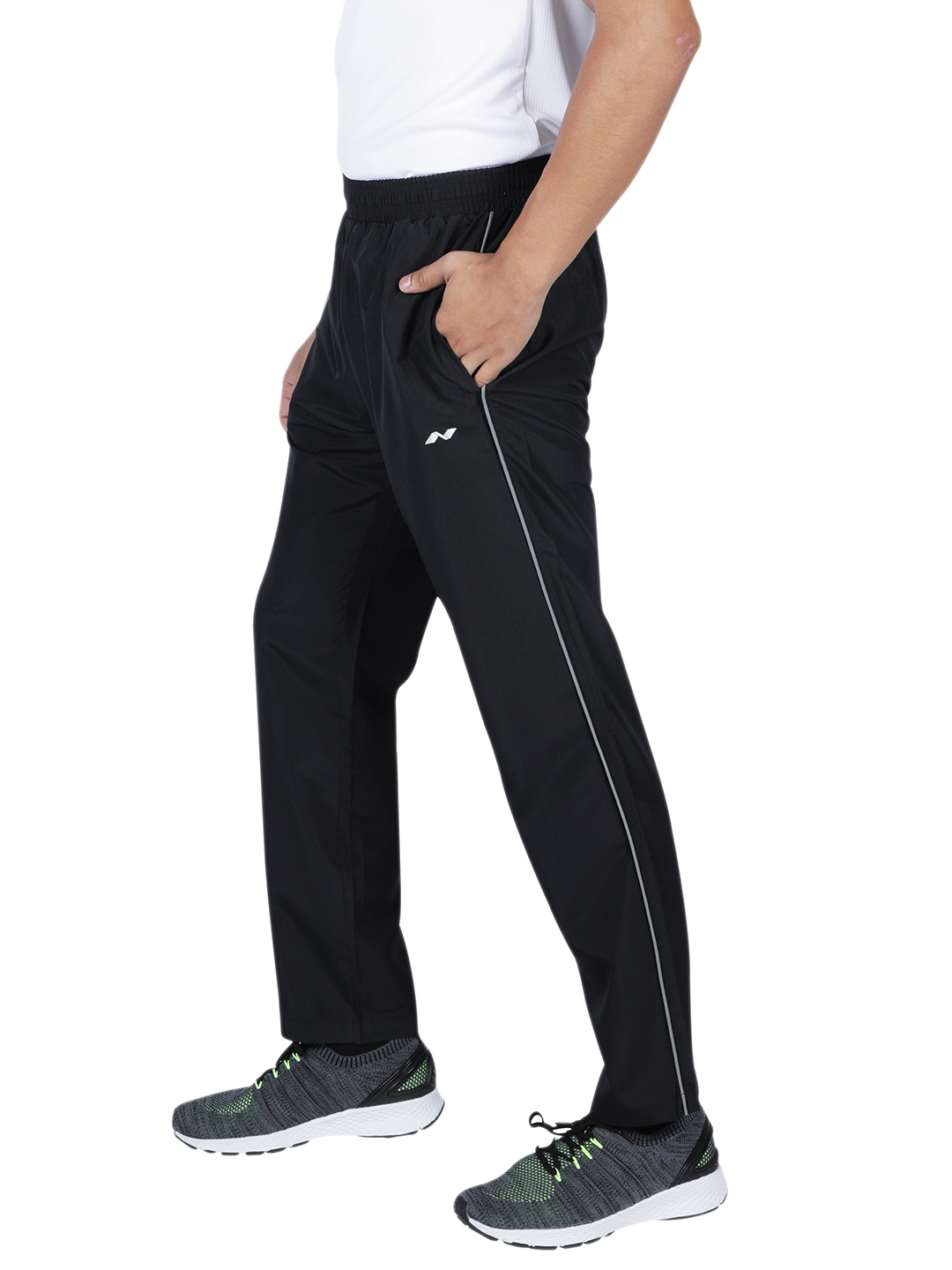 Nivia Nivia- Lower With Relective Piping - BLACK (1)