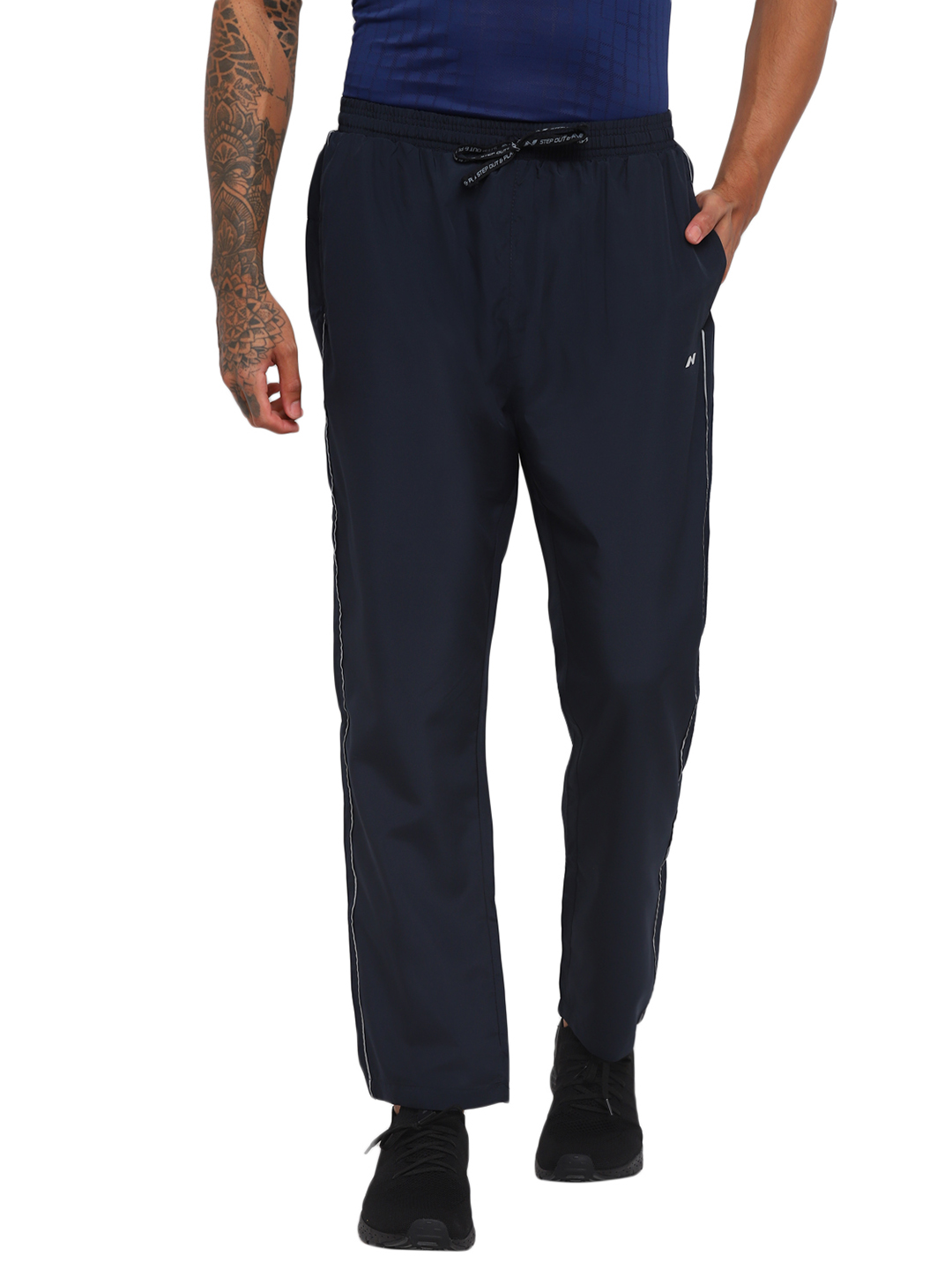 Nivia Nivia- Lower With Relective Piping - NAVY (1)