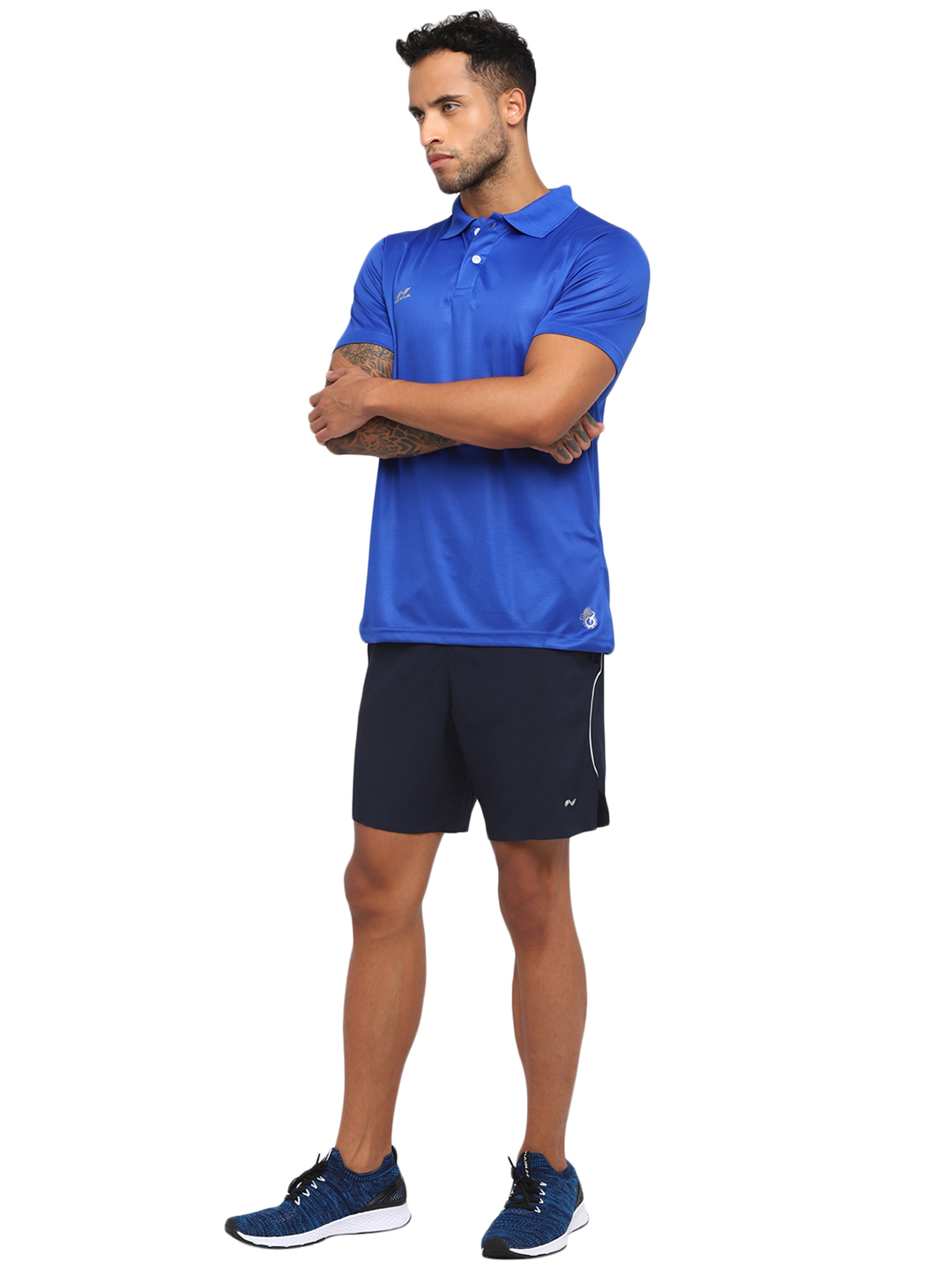 Nivia Nivia- Ns Plain Shorts With Back Piping - Blue (6)