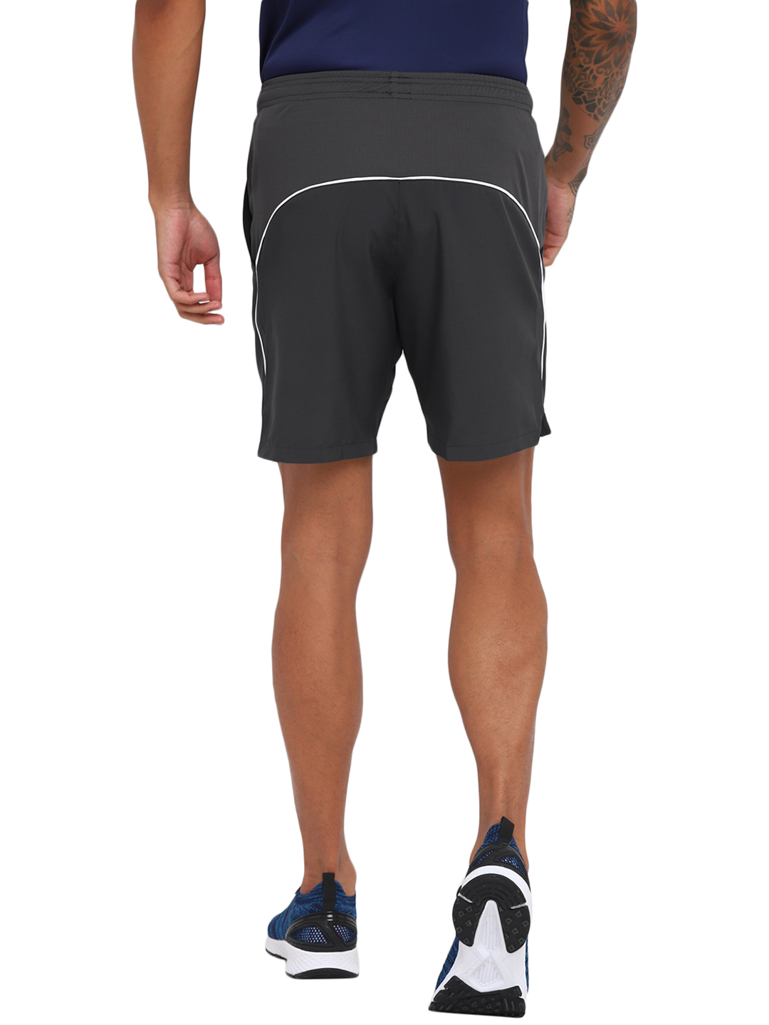 Nivia Nivia- Ns Plain Shorts With Back Piping - Grey (2)