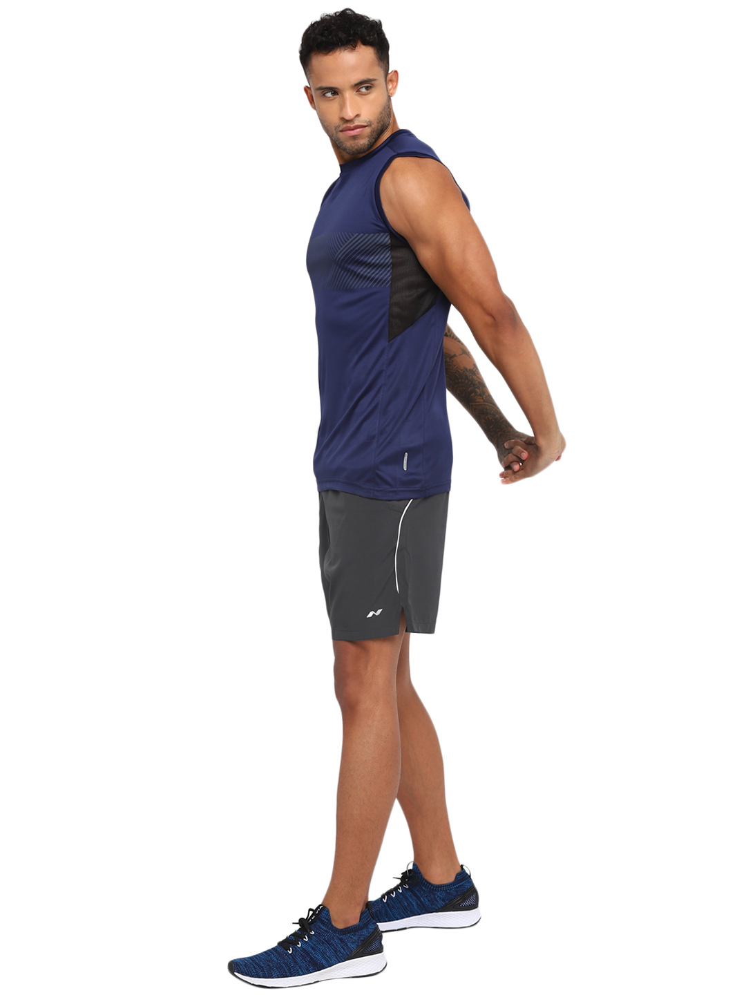 Nivia Nivia- Ns Plain Shorts With Back Piping - Grey (6)