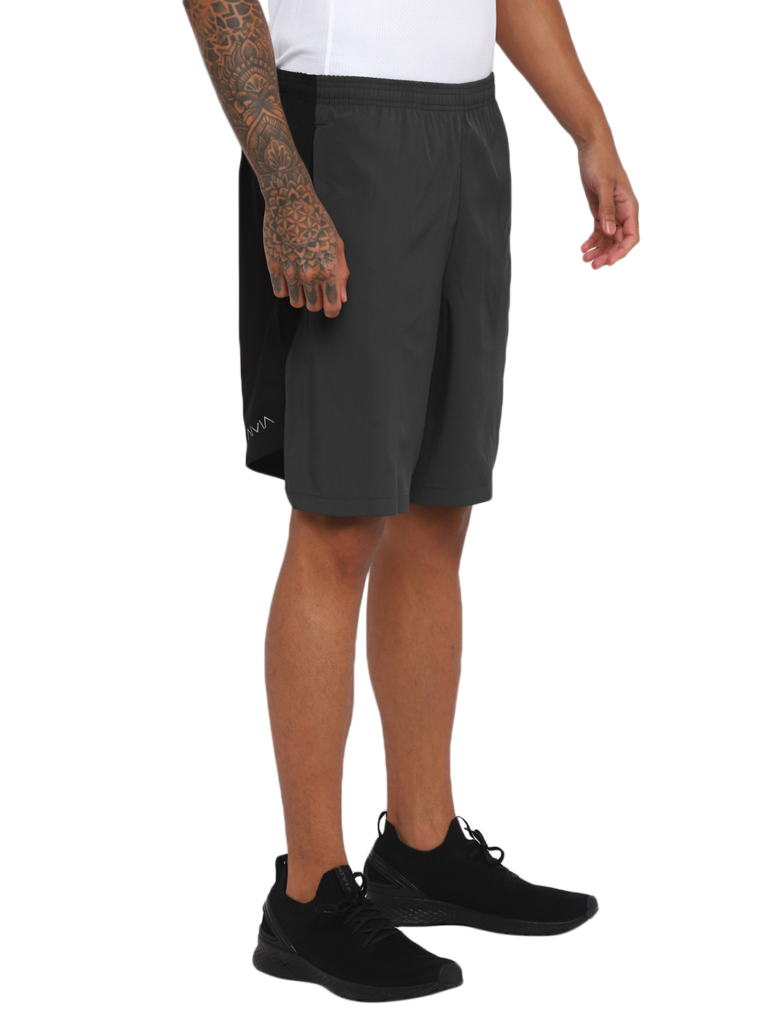 Nivia Nivia-Double Colour Shorts - Black::Grey� (4)