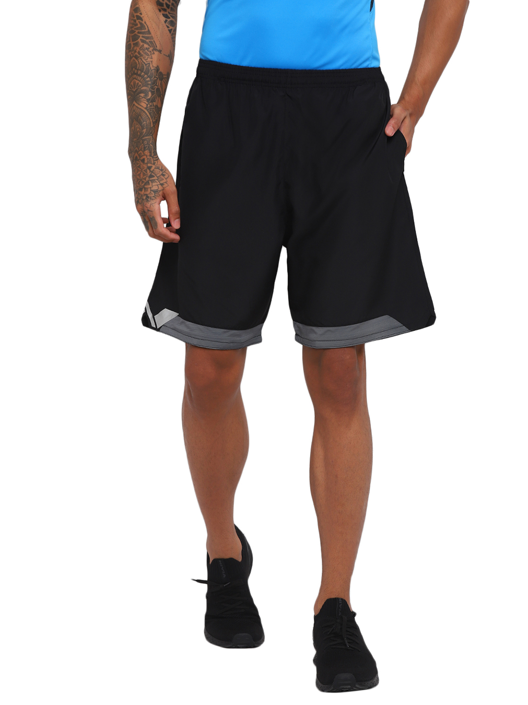 Nivia Nivia-N Slit Shorts - Black (1)