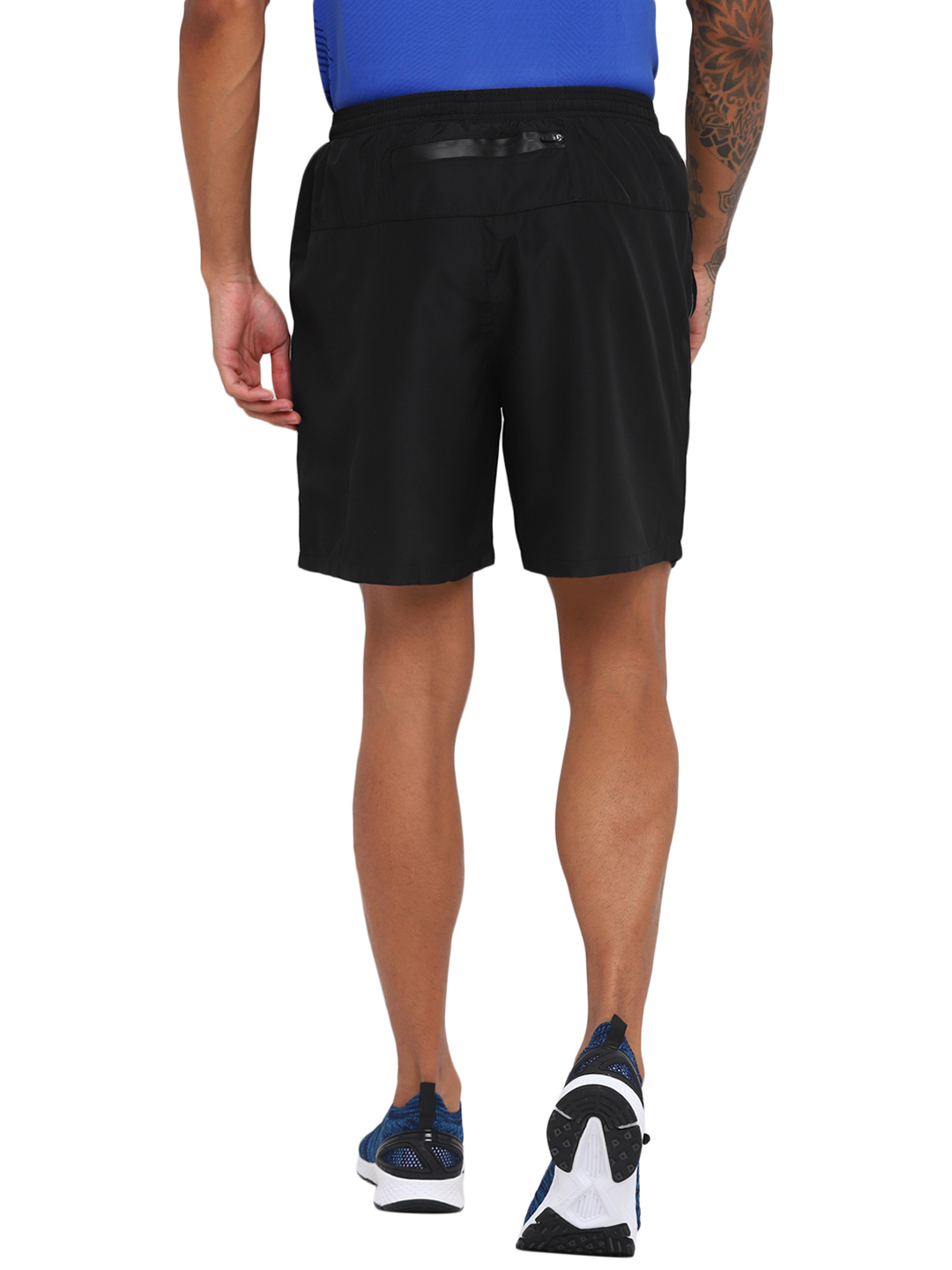 Nivia Nivia-Ns Plain Shorts With Reflective Piping - Black (2)