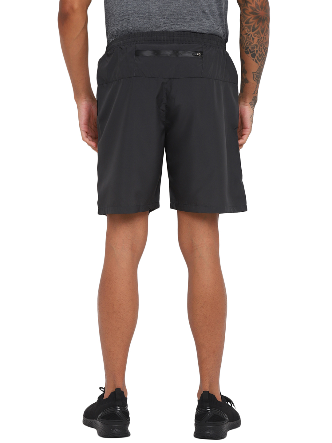 Nivia Nivia-Ns Plain Shorts With Reflective Piping - Grey (2)