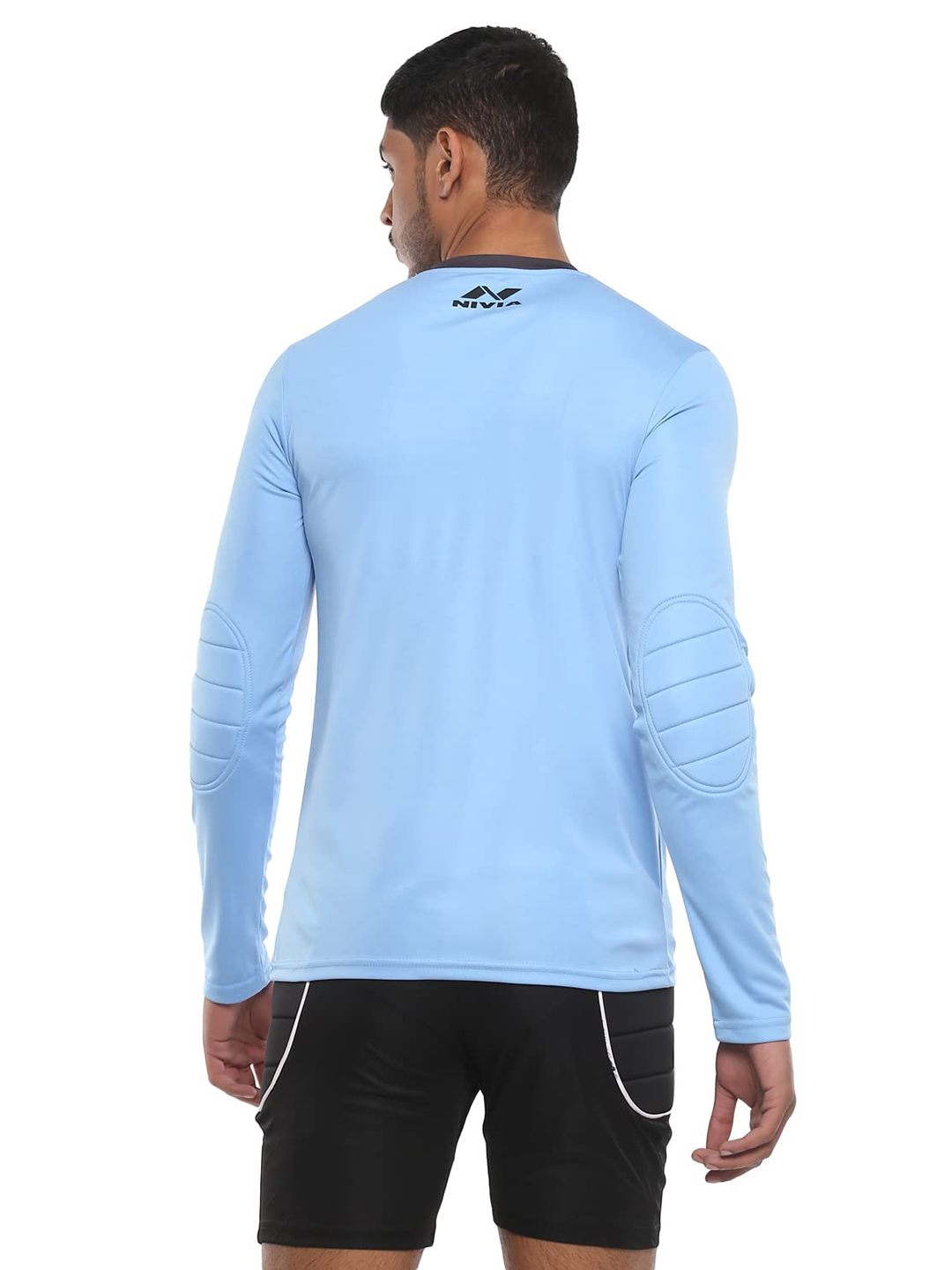 Nivia Nivia Armour Goal Keeper Jersey Only - FLUORESCENT BLUE BLACK (4)