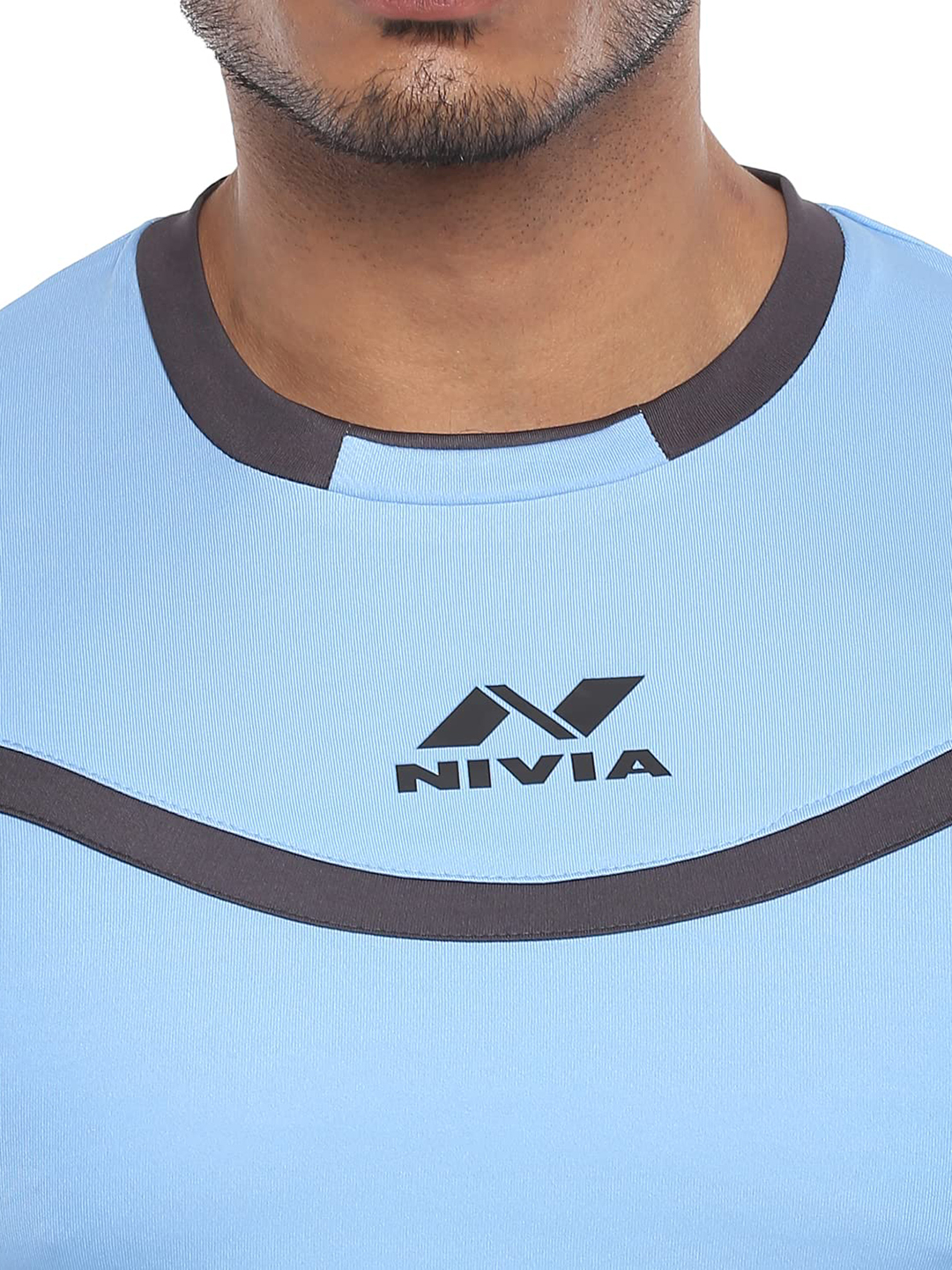 Nivia Nivia Armour Goal Keeper Jersey Only - FLUORESCENT BLUE BLACK (7)