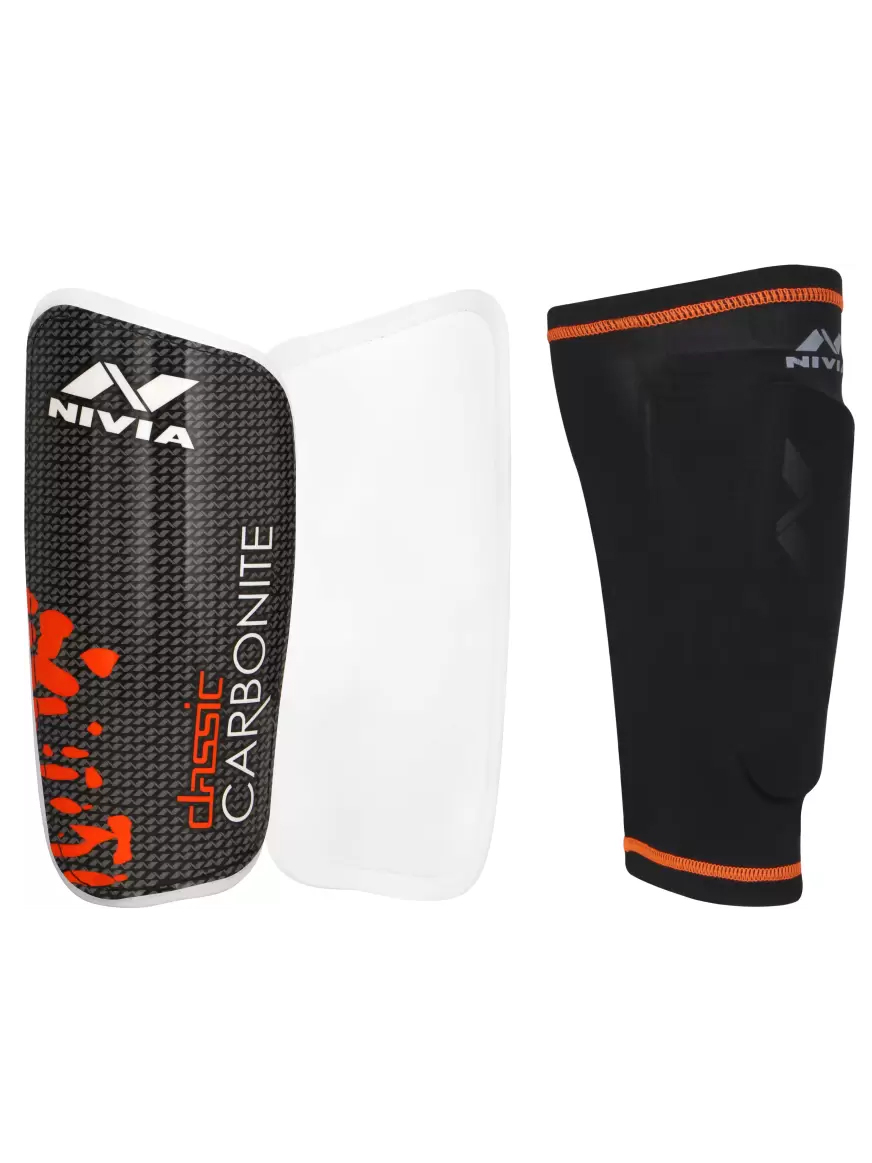 Nivia Nivia Classic With Sleeve-Shin Guard-L (1)