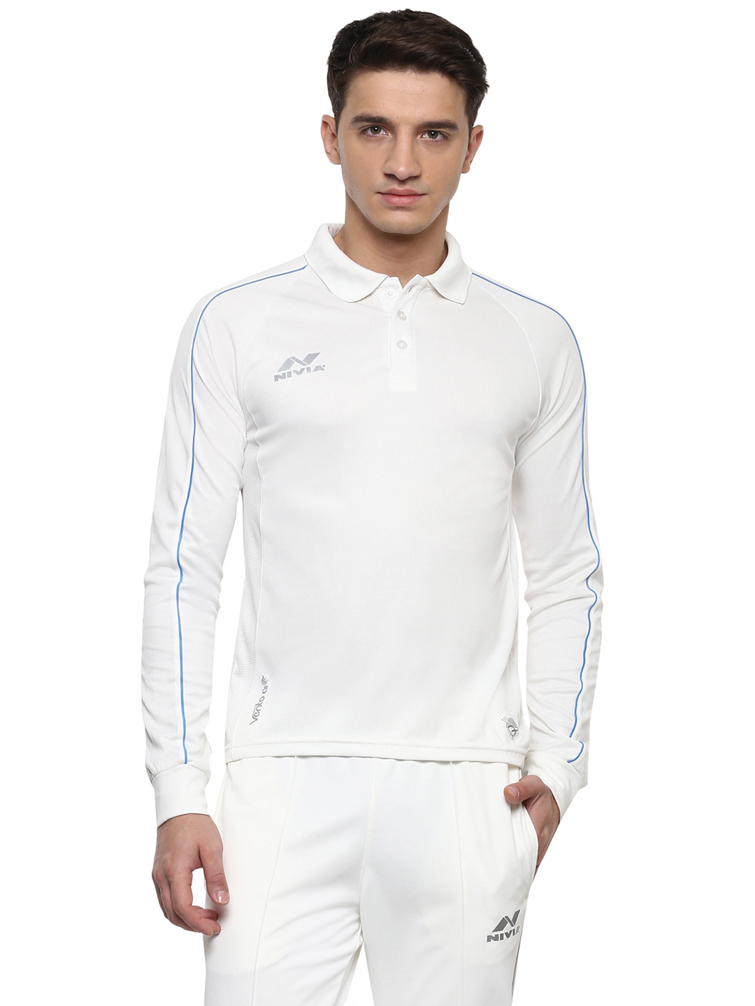 Nivia Nivia Eden Cricket Jersey (Full Sleeve) - Off White (1)