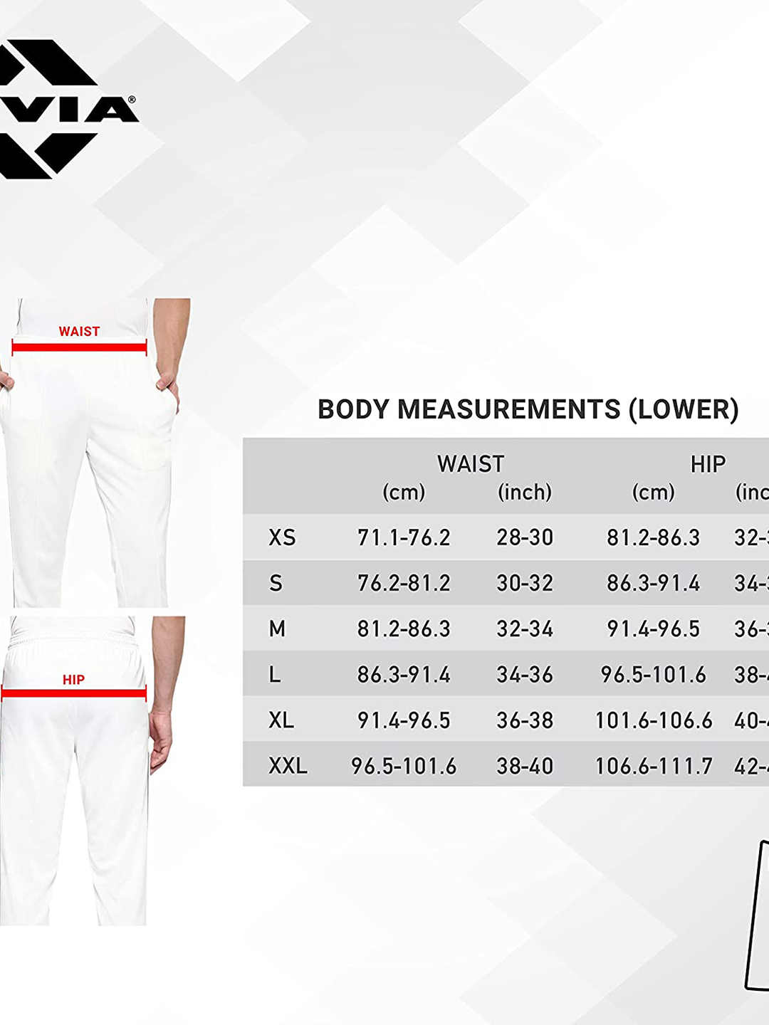 Nivia Nivia Eden Cricket Pant Only - OFF WHITE/SKY BLUE (5)