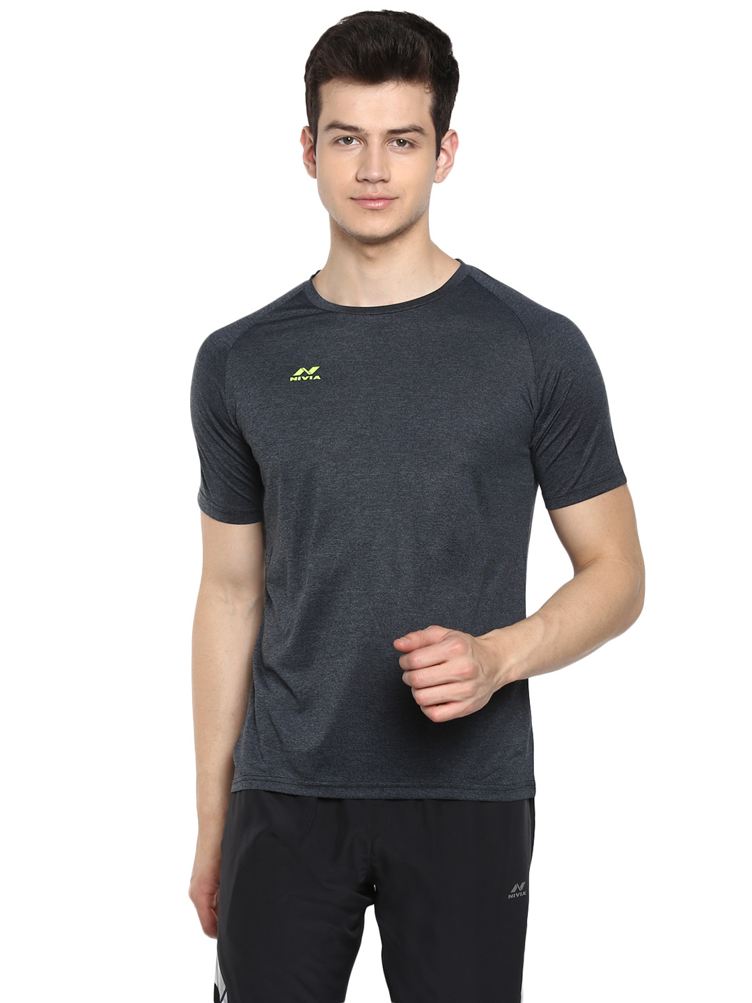 Nivia Nivia Hydra-10 T-Shirt - DARK GREY (1)