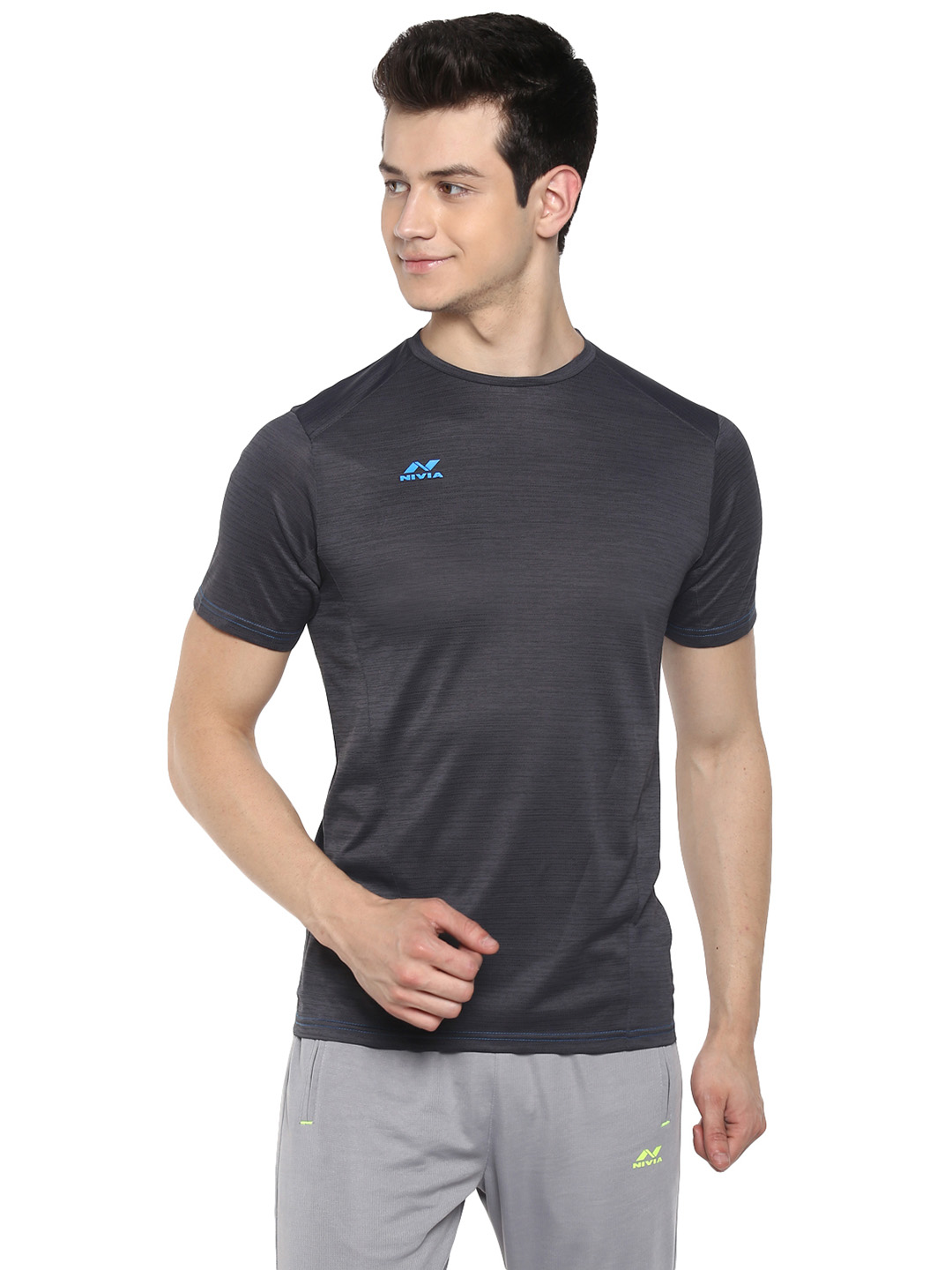 Nivia Nivia Hydra-13 T-Shirt - DARK GREY (1)