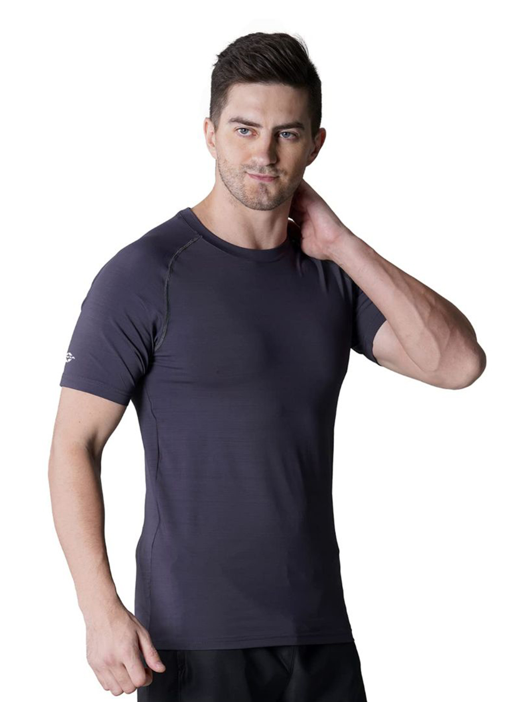 Nivia Hydra-17- T Shirt - DARK GREY
