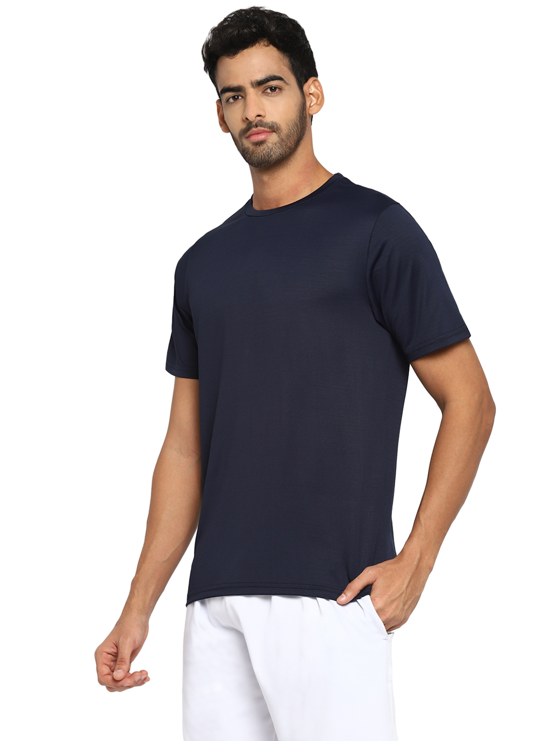 Nivia Hydra-23 T-Shirt-Men - NAVY BLUE