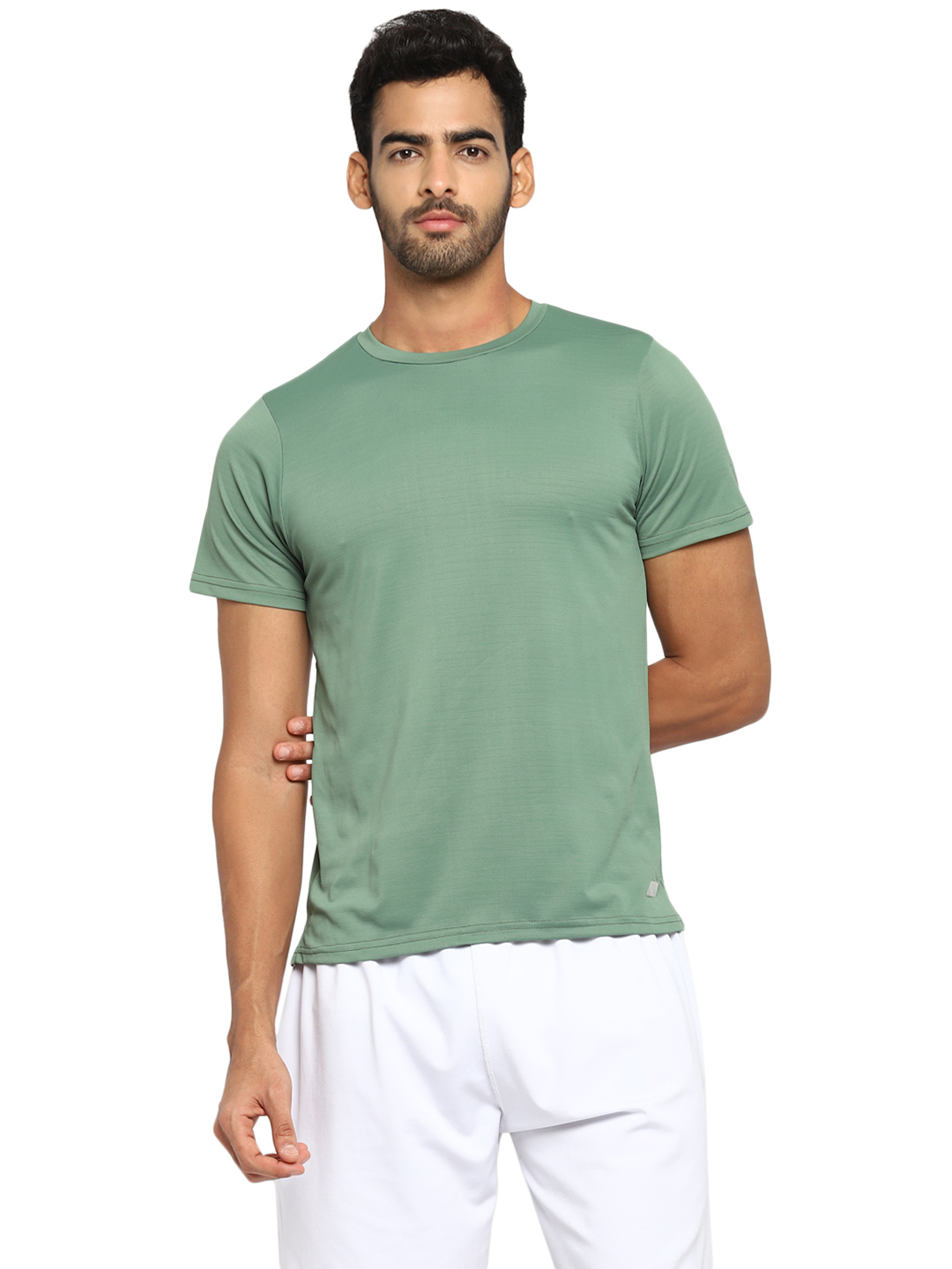 Nivia Hydra-23 T-Shirt-Men - SAGE GREEN
