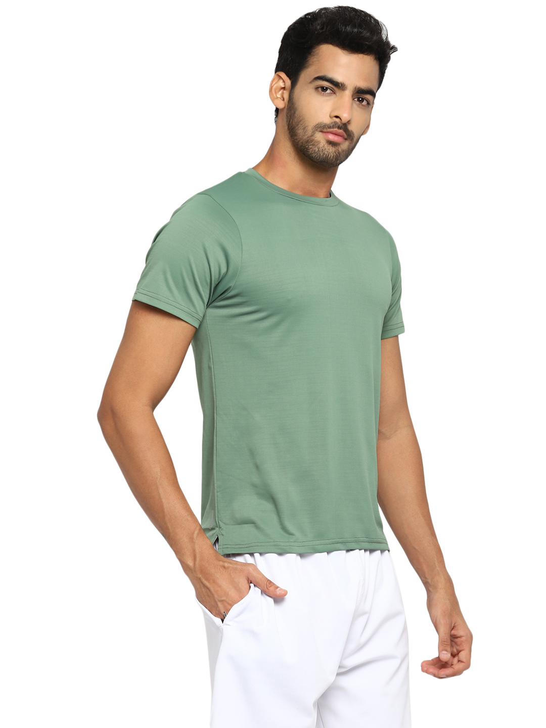 Nivia Nivia Hydra-23 T-Shirt-Men - SAGE GREEN (2)