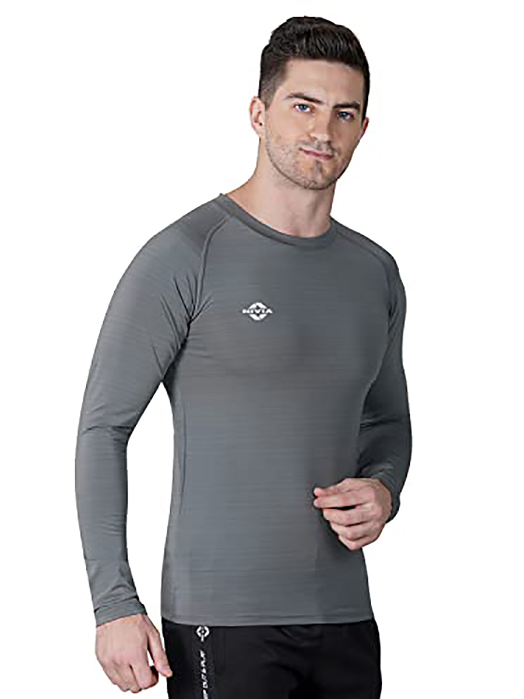 Nivia Nivia Hydra-8 Full Sleeve T-Shirt - MID GREY (3)