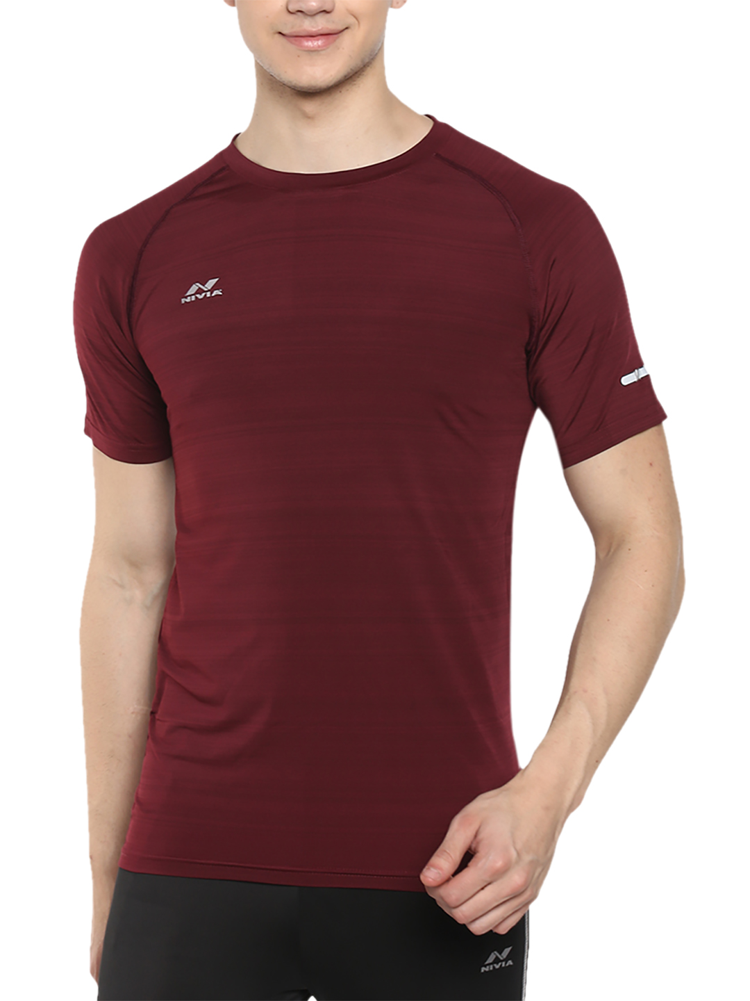 Nivia Nivia Hydra - 7 T-Shirt - MAROON (1)