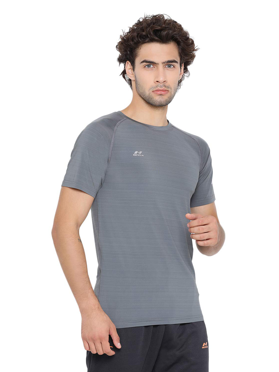Nivia Nivia Hydra - 7 T-Shirt - MID GREY (1)