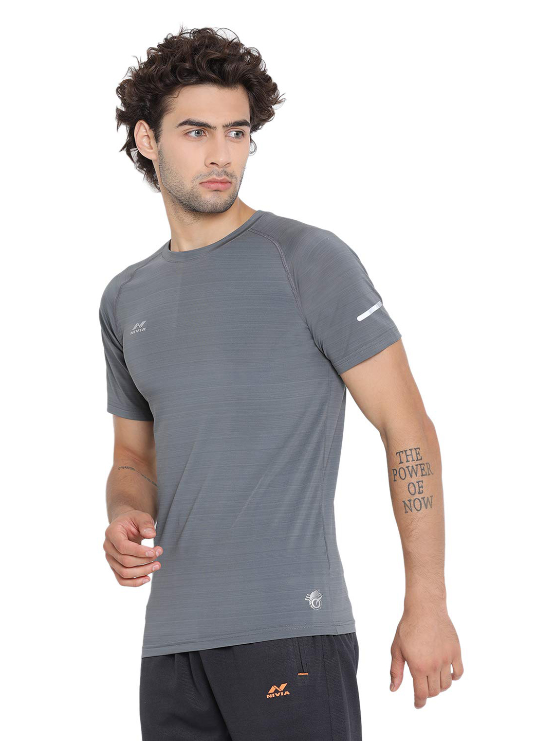 Nivia Nivia Hydra - 7 T-Shirt - MID GREY (3)