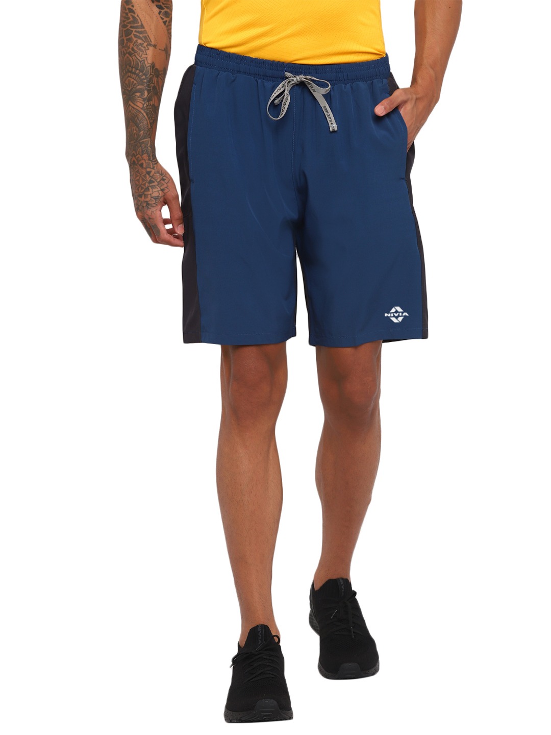 Nivia Nivia Knitted Shorts - NAVY (1)