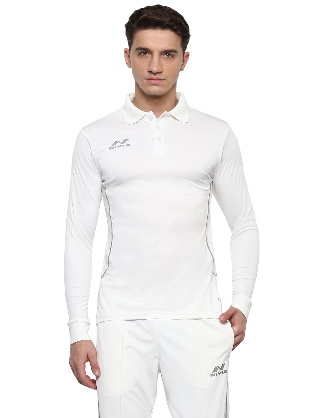Nivia Nivia Lords Cricket Jersey - Full Sleeves - OFF WHITE (1)
