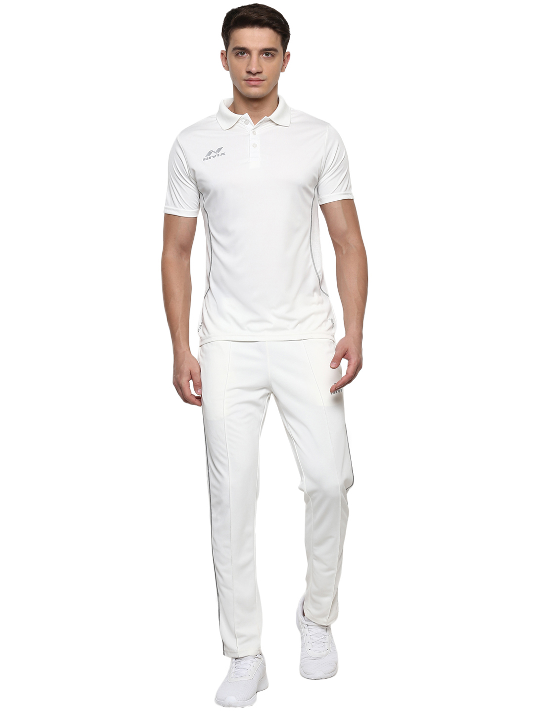 Nivia Nivia Lords Cricket Pant Only - OFF WHITE / GREY (5)