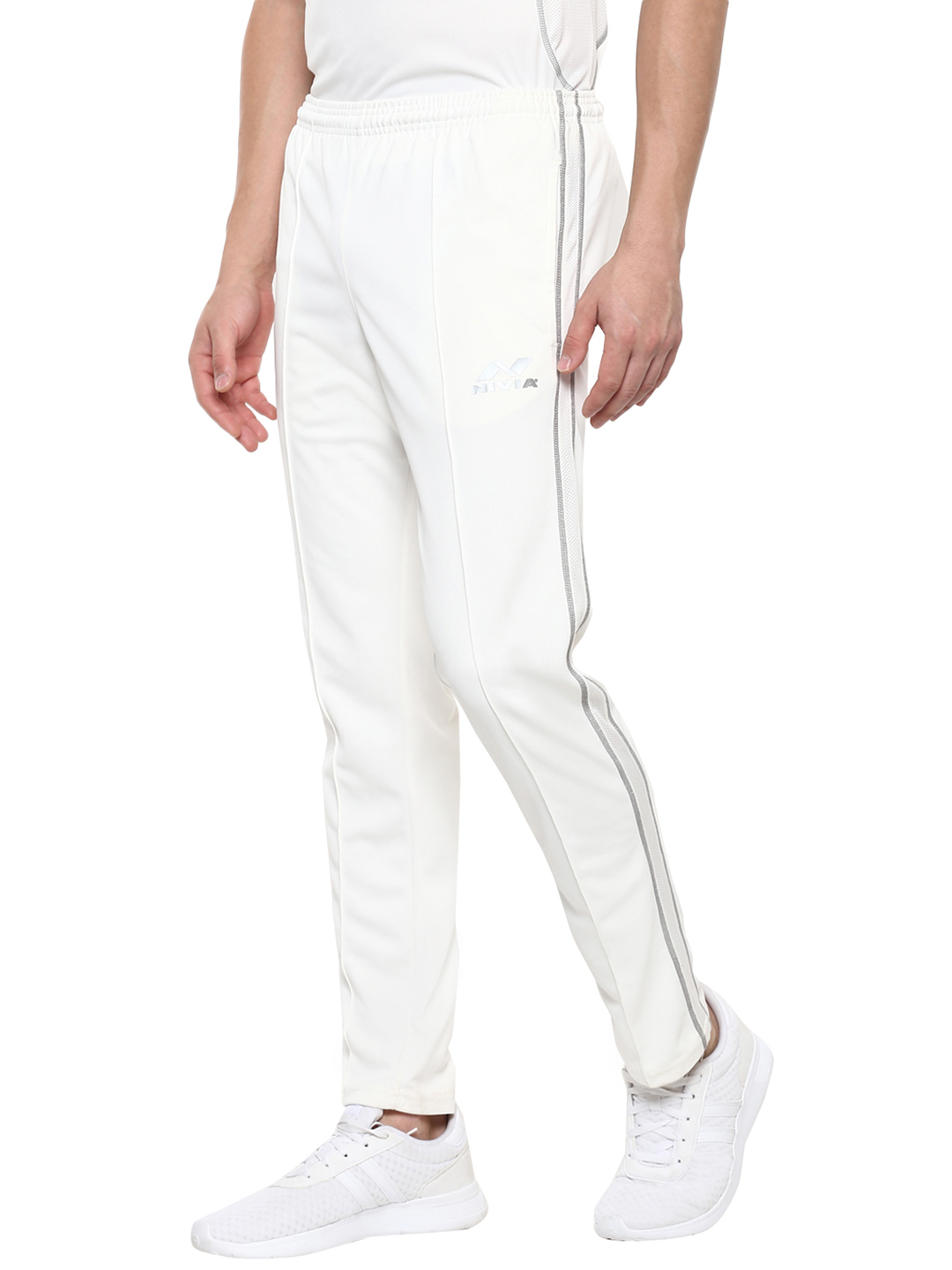 Nivia Nivia Lords Cricket Pant Only - OFF WHITE / GREY (3)