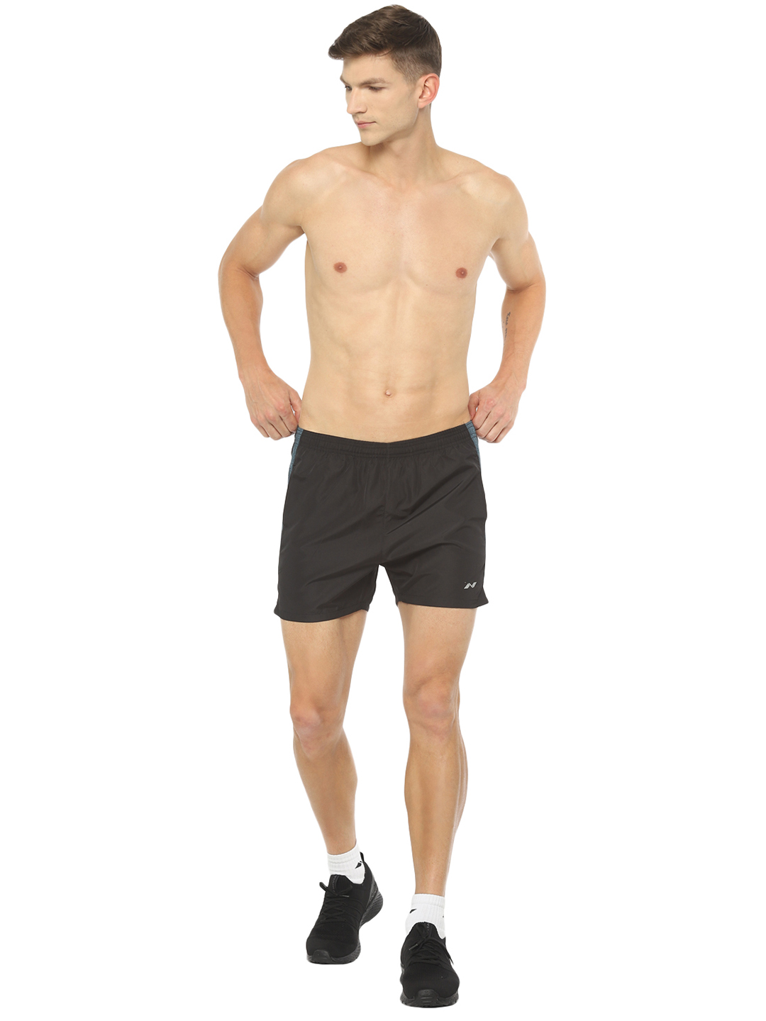 Nivia Nivia Mix Woven Shorts - BLACK/TEAL BLUE (6)