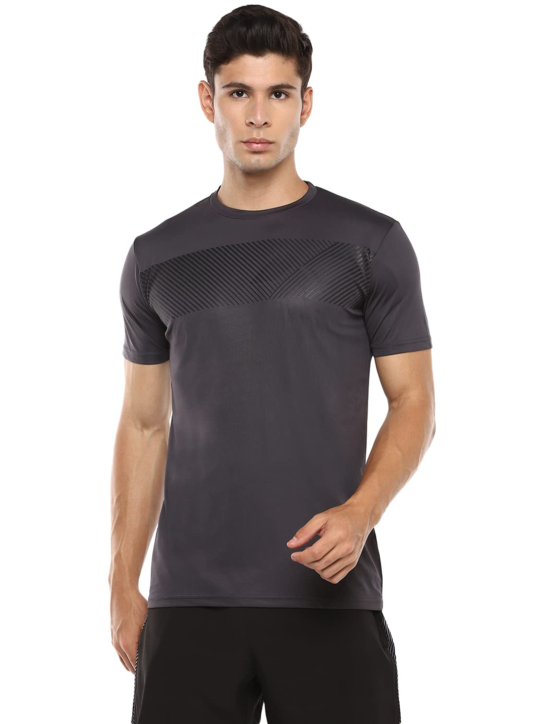 Nivia Nivia Nitro-12 Tshirt - DARK GREY (1)