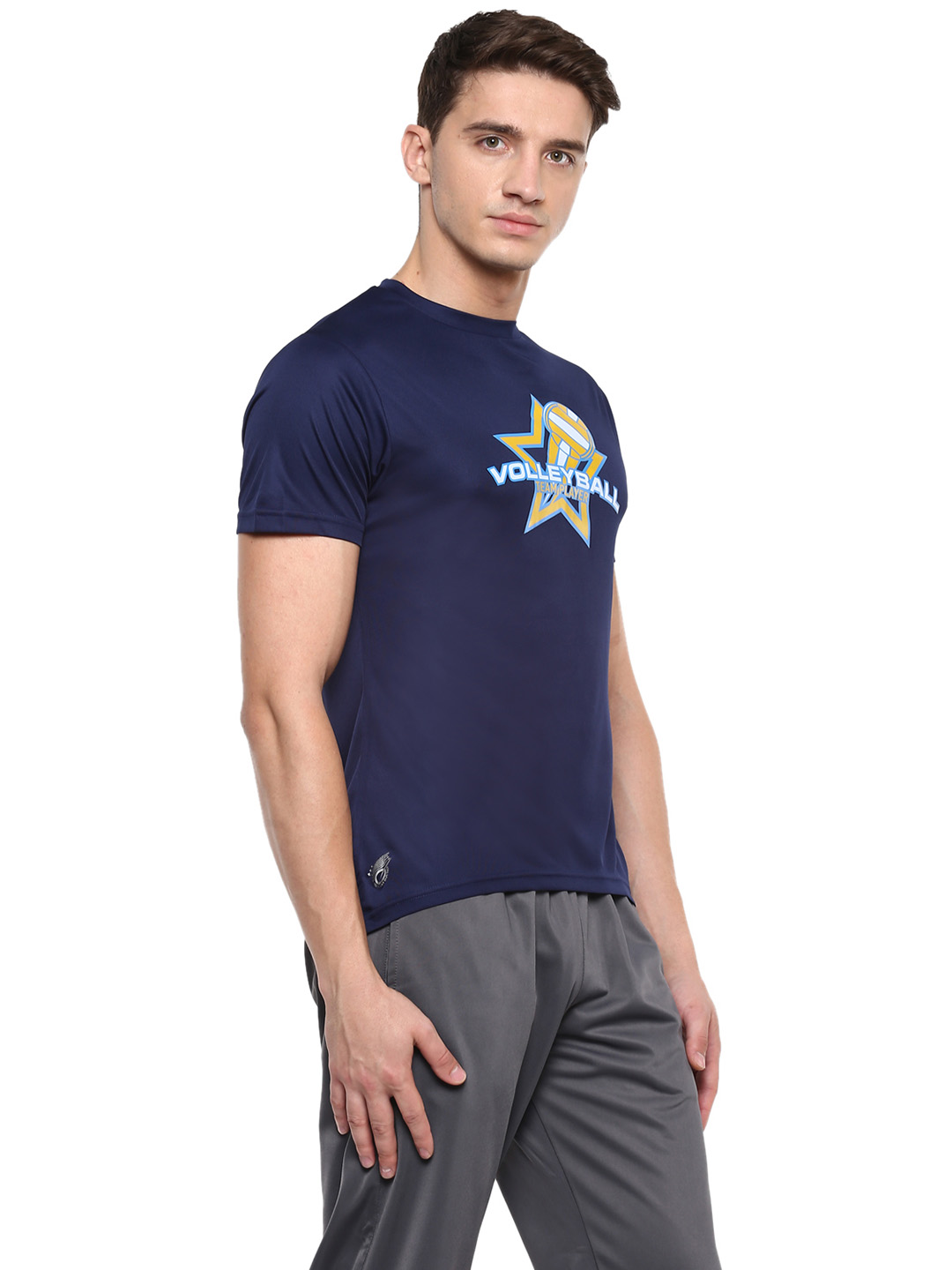 Nivia Nivia Nitro-6 Printed Round Tee - NAVY BLUE (3)