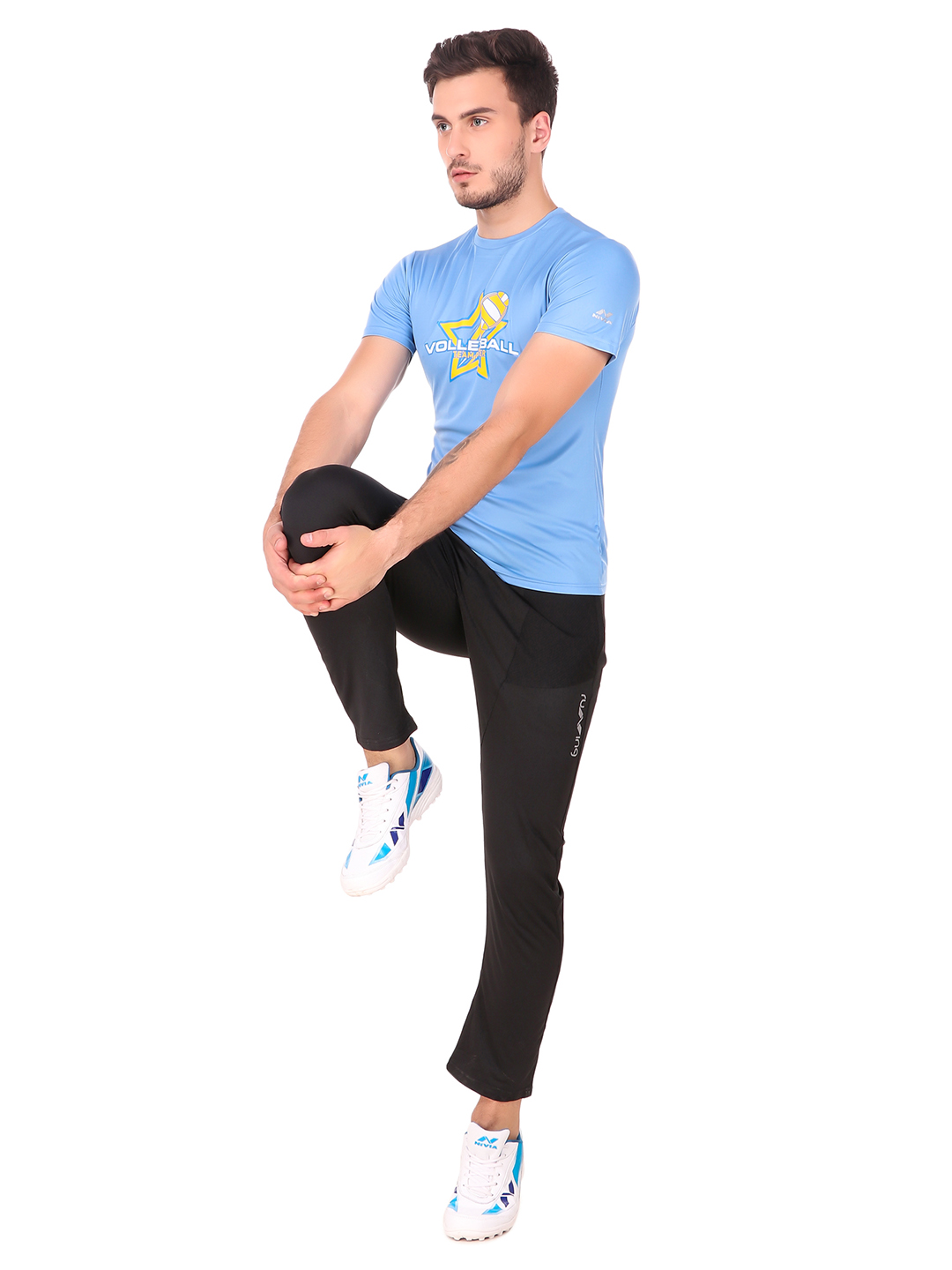 Nivia Nivia Nitro-6 Printed Round Tee - SPECIAL SKY BLUE (6)